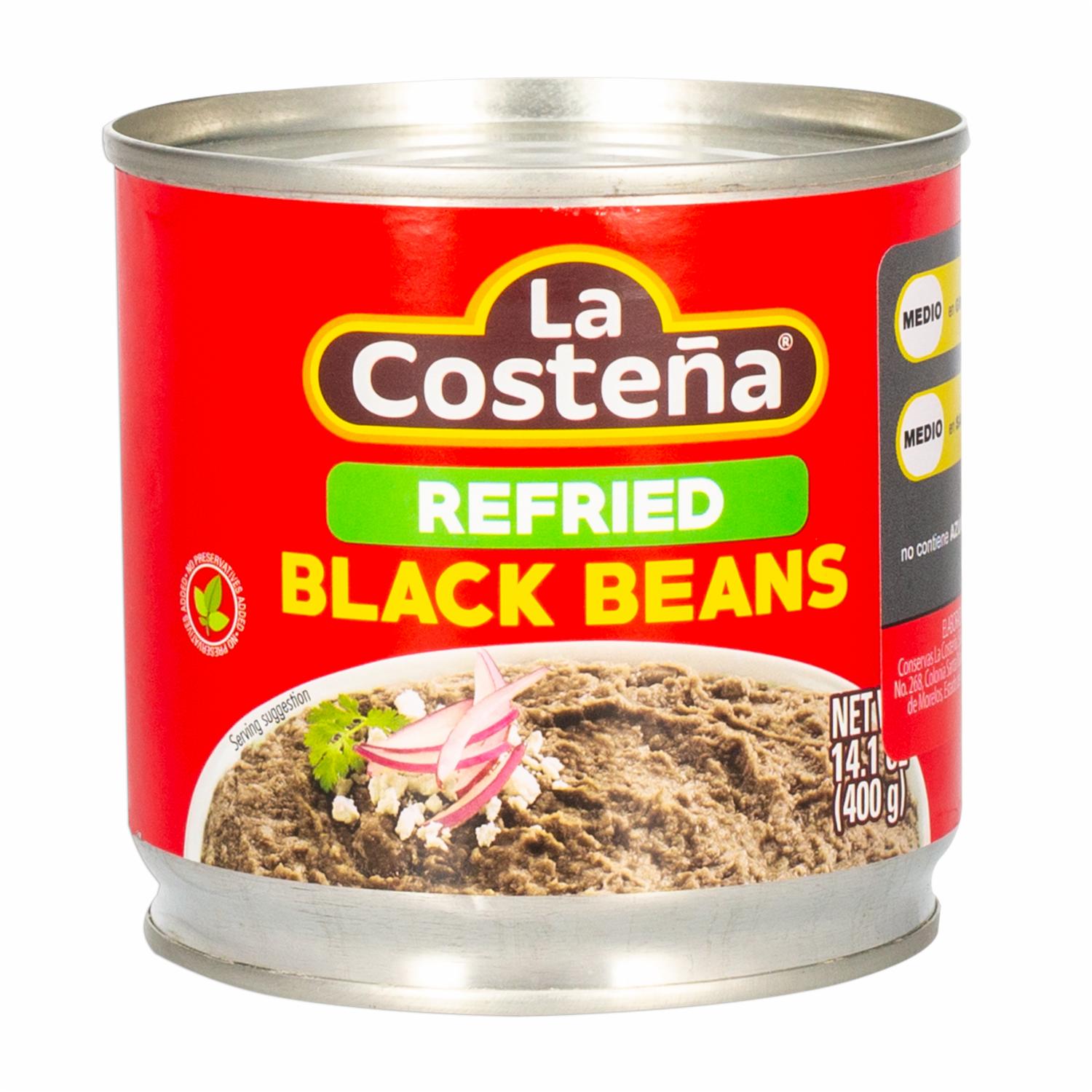 Frijoles Negros Refritos LA COSTEÑA Lata