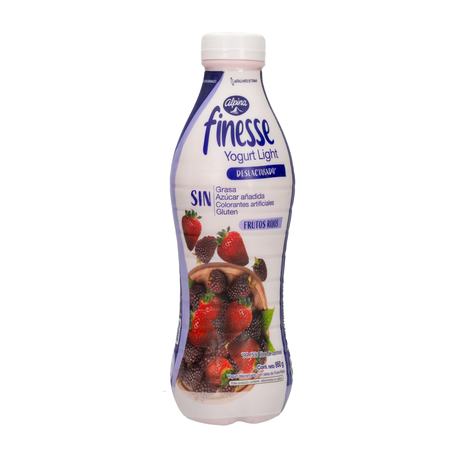 Yogurt Deslactosado Frutos Rojos FINESSE 950 G