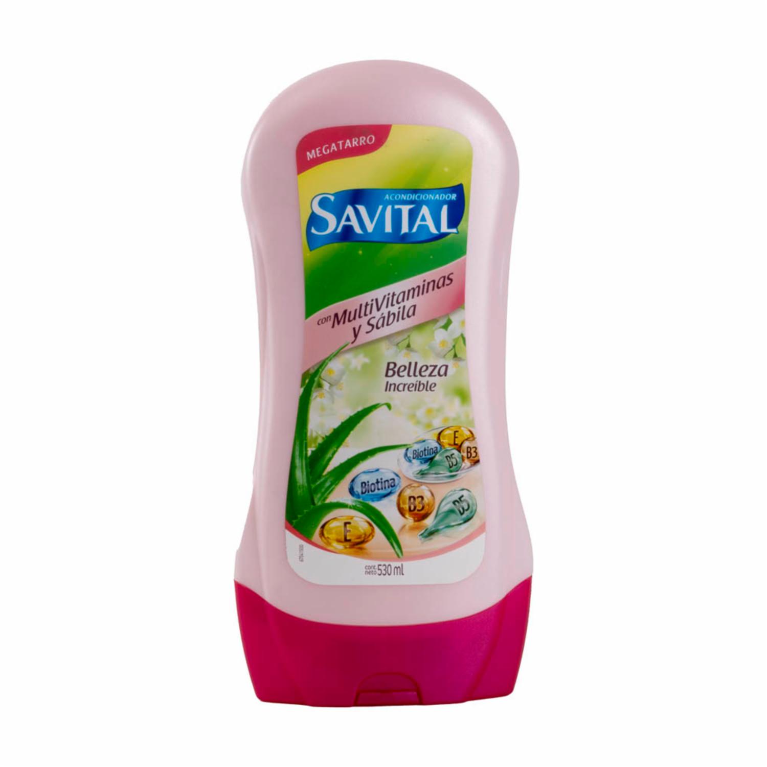 Acondicionador De Cabello Multivitaminas SAVITAL 530 Ml