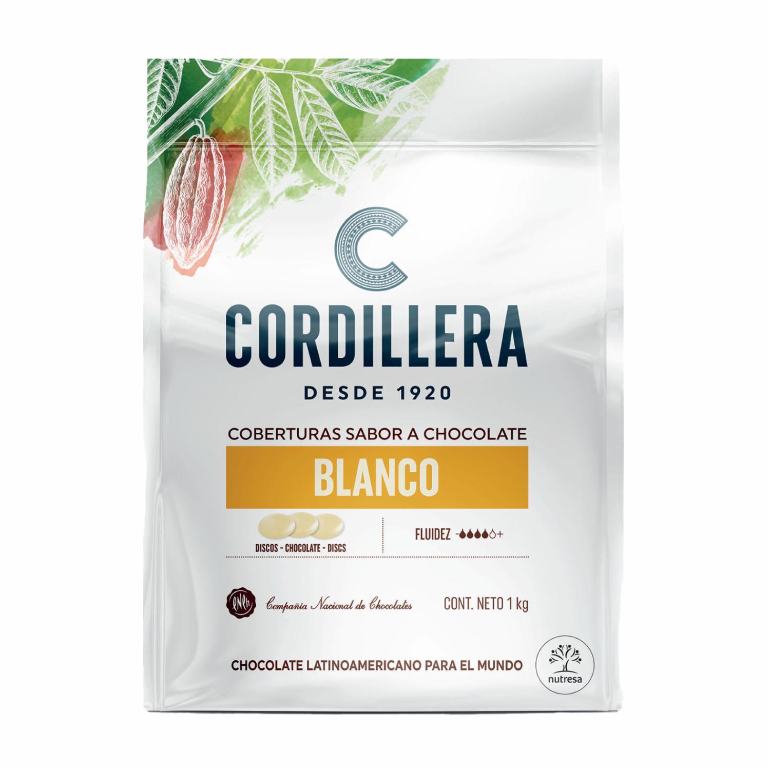 Cobertura Sabor A Chocolate Blanco CORDILLERA 1 Kg