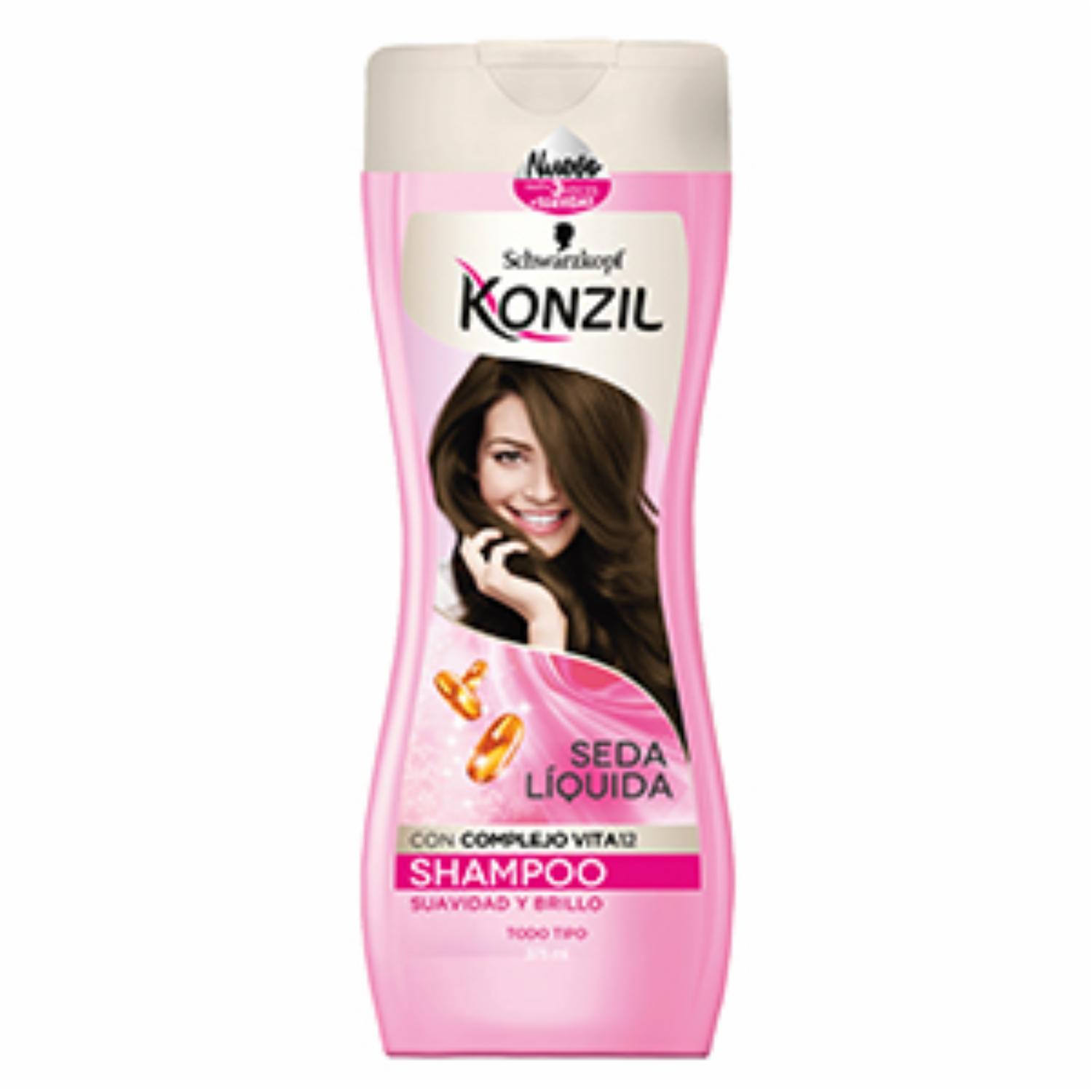 Shampoo De Cabello Seda Liquídida Brillo KONZIL 375 Ml