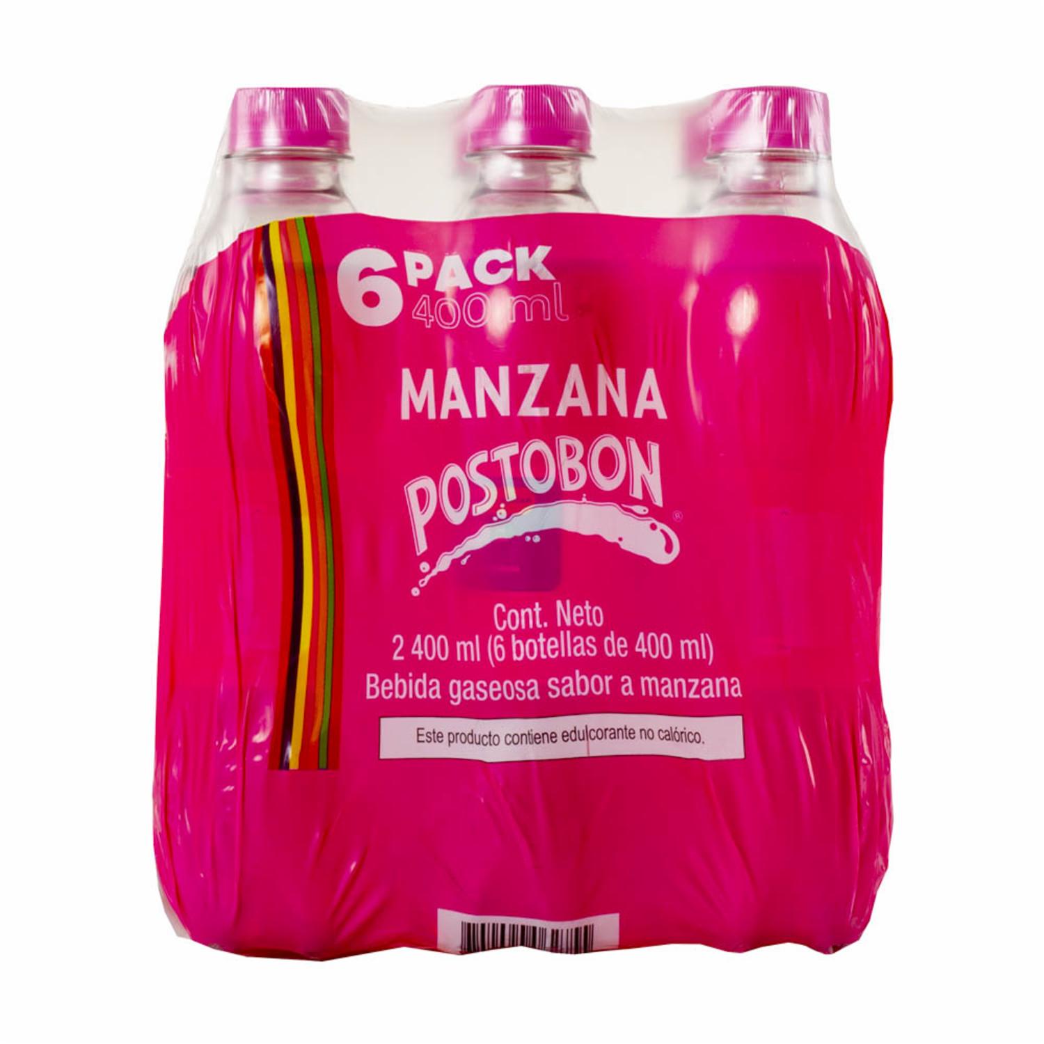 Bebida Gaseosa Sabor A Manzana POSTOBON 6 X 400 ml