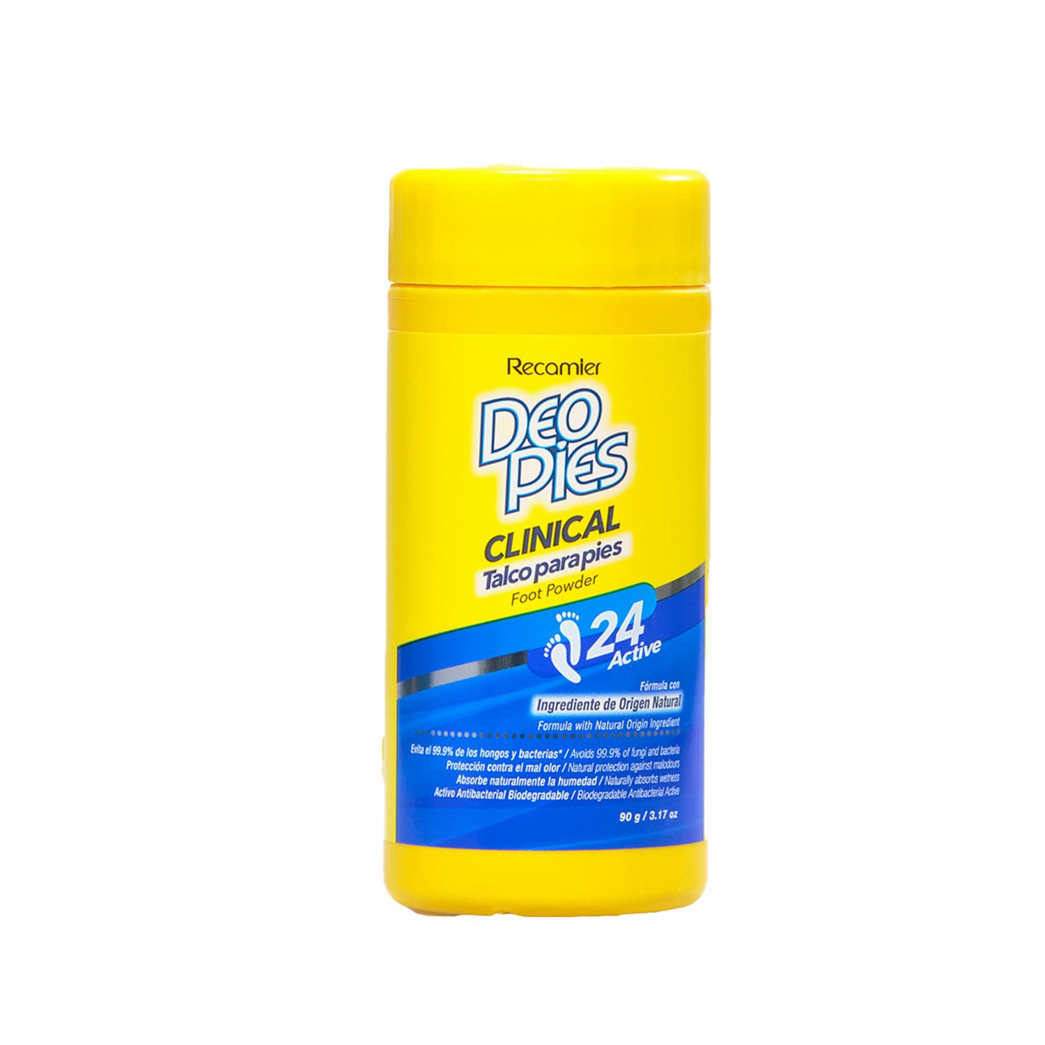 Talco De Pies Clinical 24 Active DEO PIES 90 G