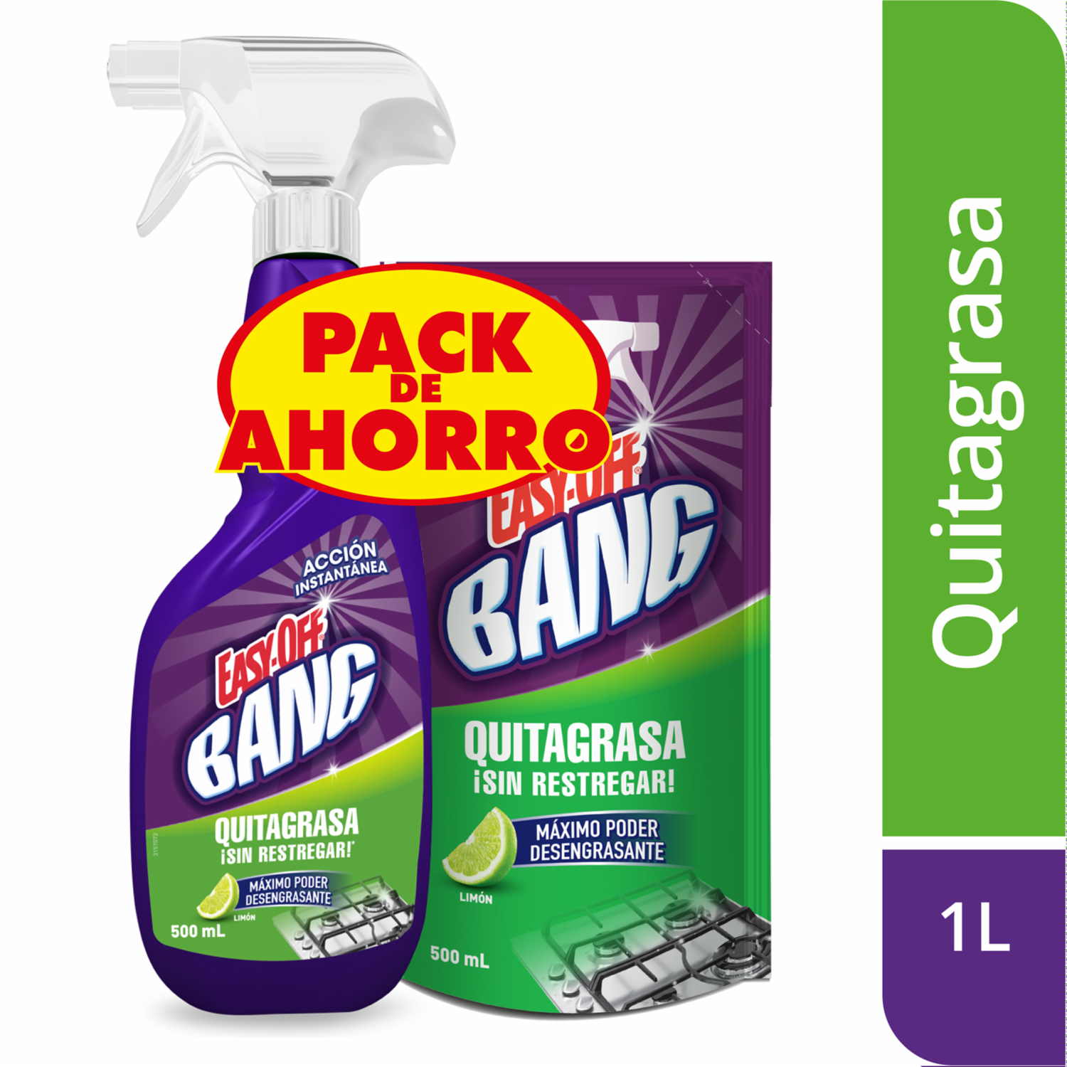Quitagrasa Limón + EASY-OFF Doypack 1000 M