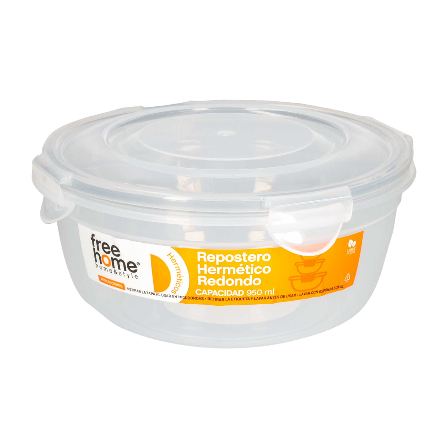 Repostero Hermético Redondo FREE HOME 340 Ml