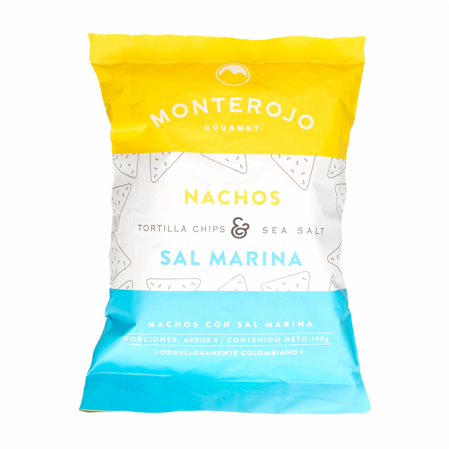 Nachos Con Sal Marina MONTE ROJO 100 G