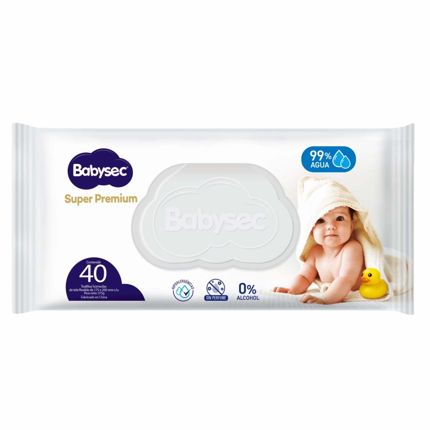 Pañitos Húmedos Super Premiun BABYSEC X 40 Uds