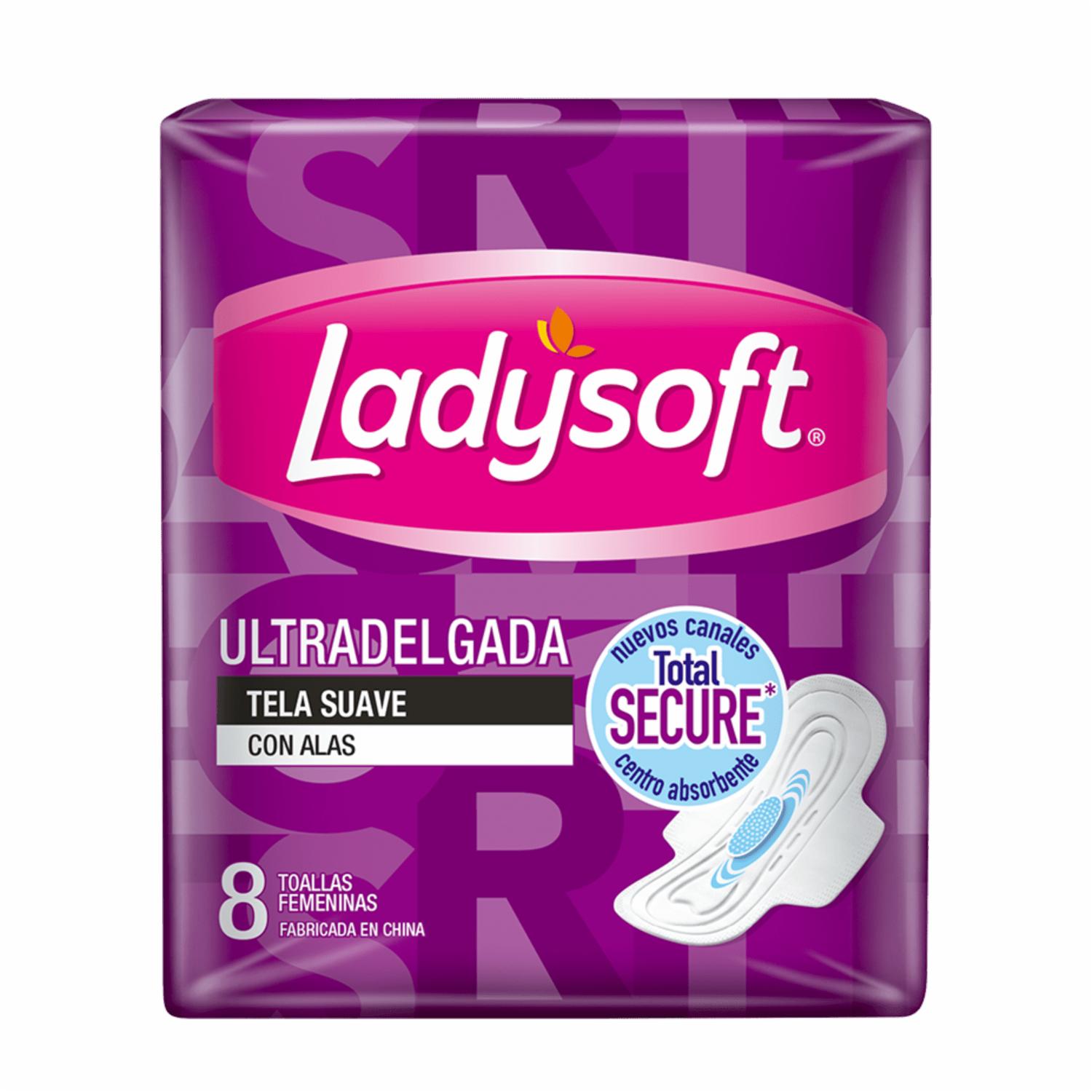 Toallas Sanitarias Ultra Delgada LADYSOFT X 8 Uds