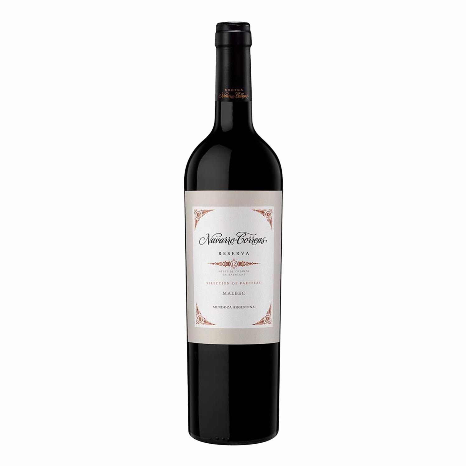 Vino Tinto Argentino Reserva Malbec Navarro Correas 750 Ml