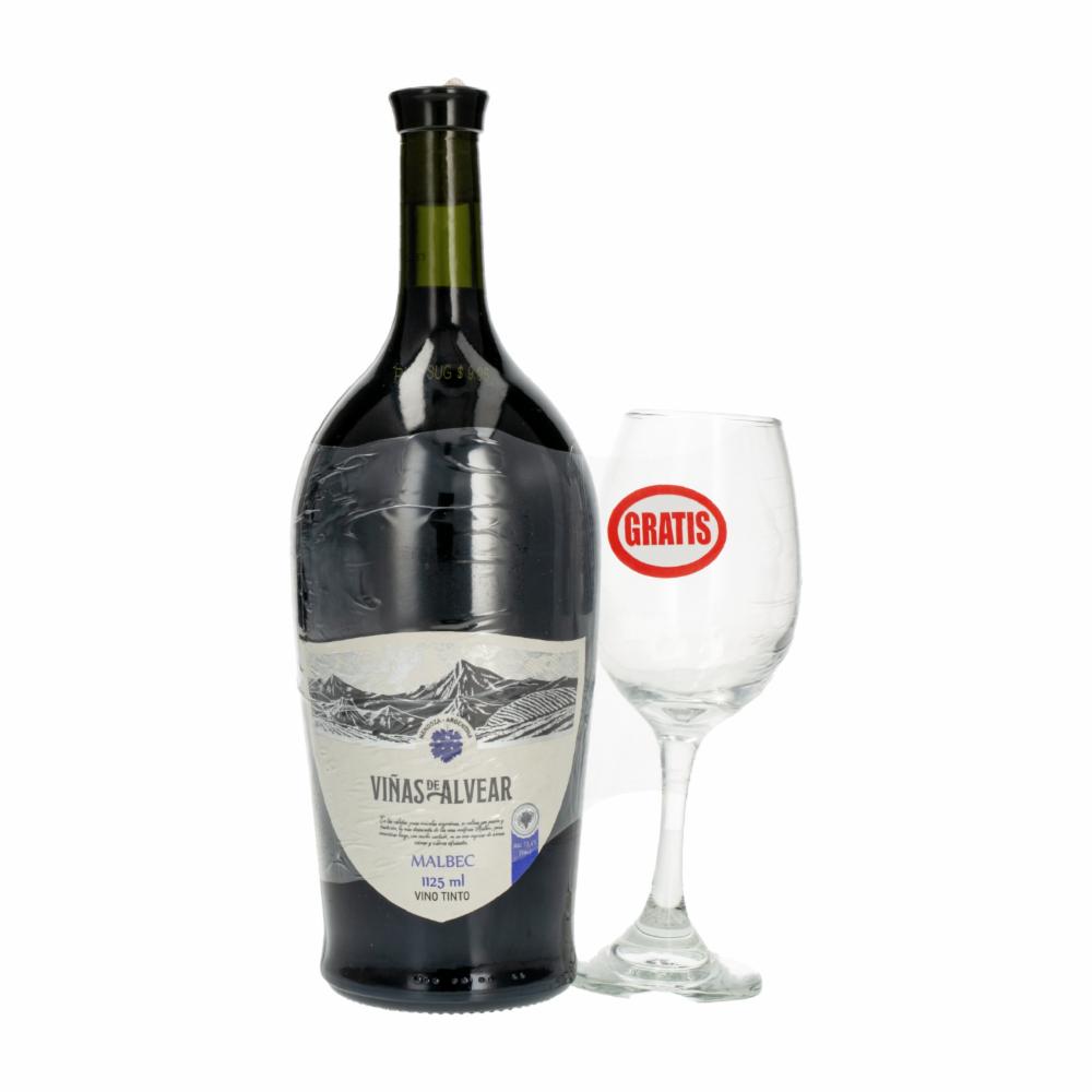 Vino Tinto Malvec Vinas De Alvear 1125 Ml