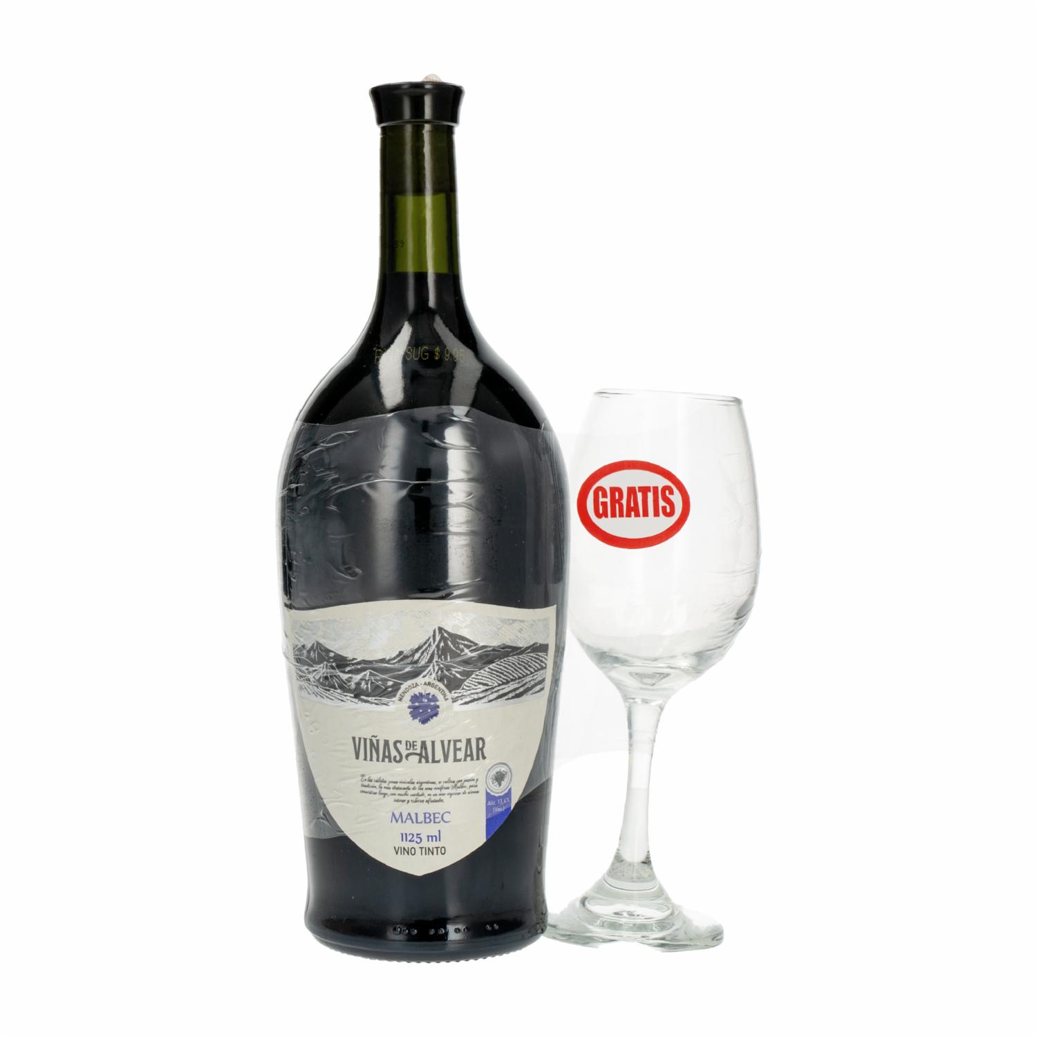 Vino Tinto Malvec VIÑAS DE ALVEAR 1125 Ml