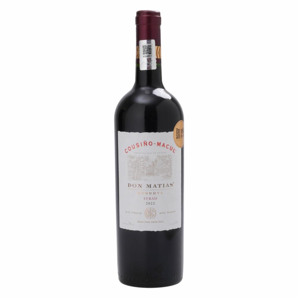 Vino Tinto Don Matías Syrah Reserva CousiÑo Macul 750 Ml