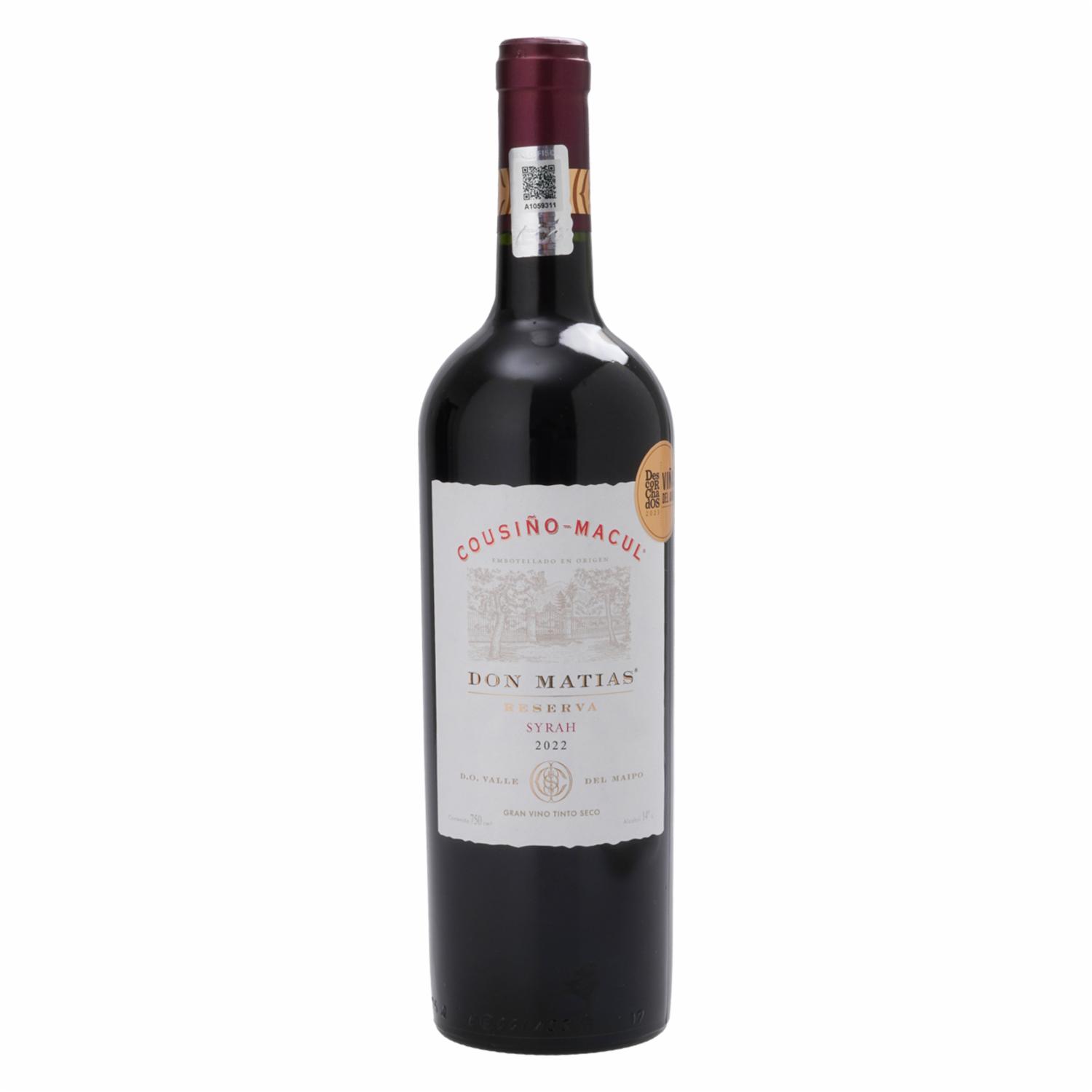 Vino Tinto Don Matías Syrah Reserva COUSIÑO MACUL 750 Ml