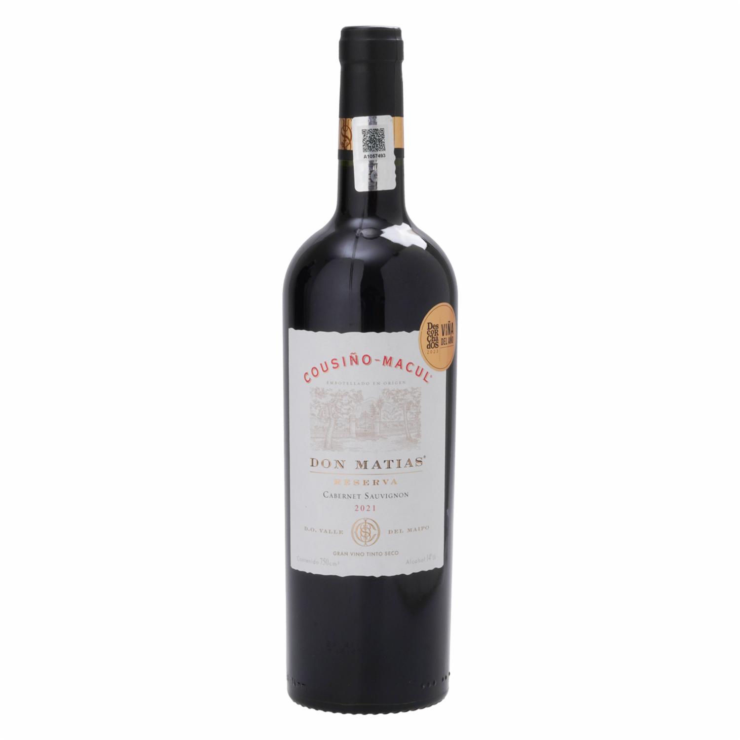Vino Tinto Reservado Cabernet Sauvig CousiÑo Macul 750 Ml