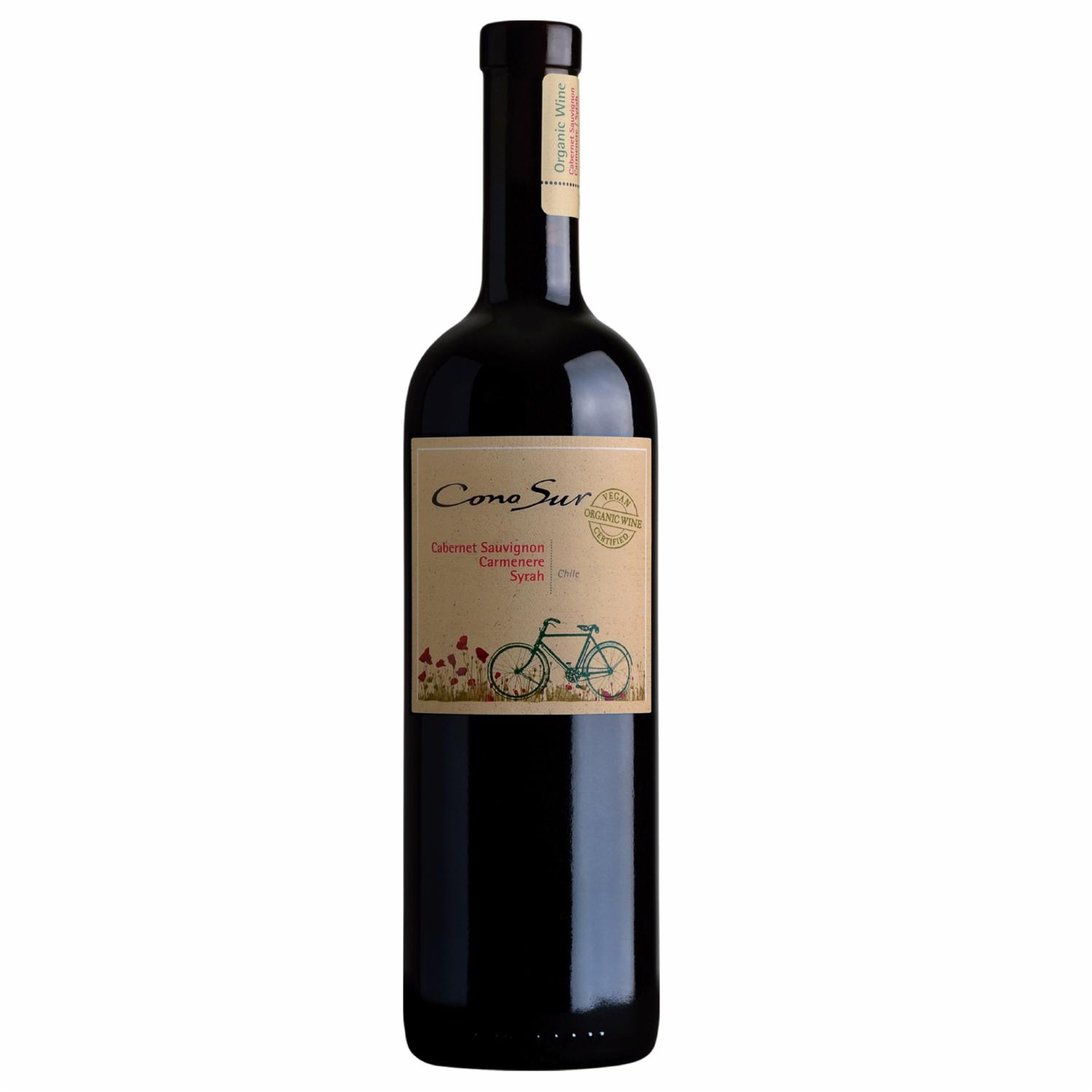 Vino Tinto Chileno Cabernet Sauvignon Carmenere Syrah Cono Sur 750 Ml