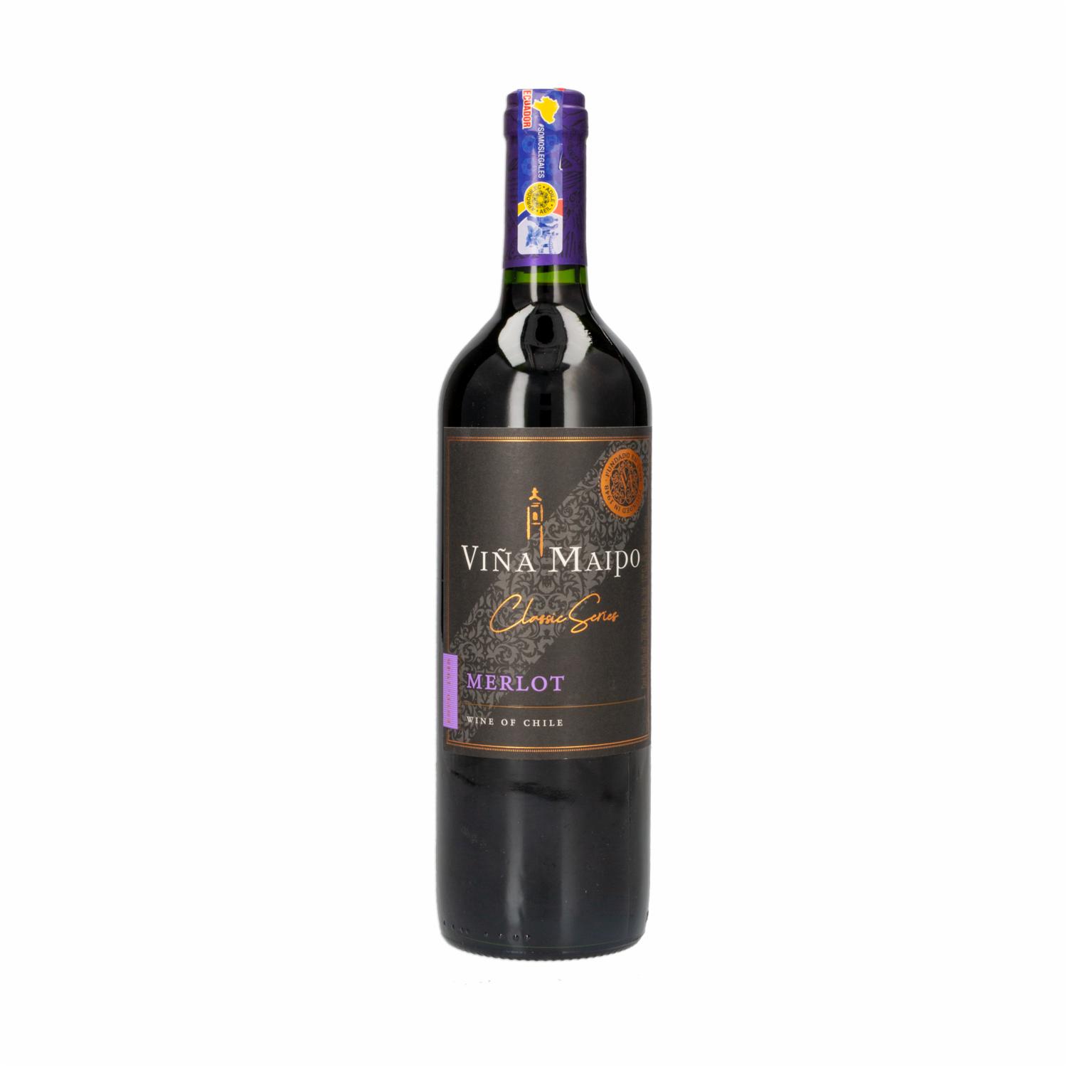 Vino Tinto Merlot Chileno Viña ViÑa Maipo 750 Ml