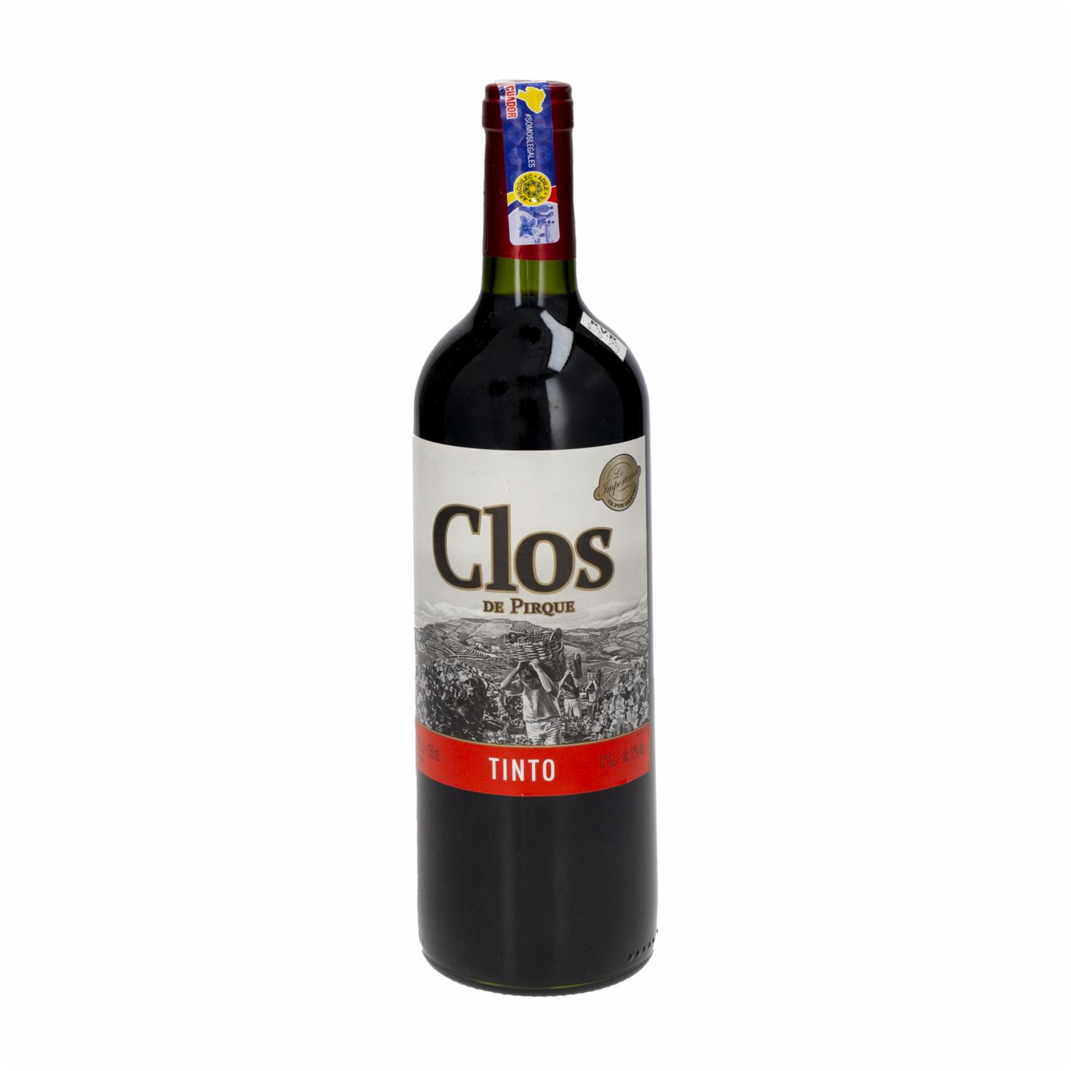 Vino Tinto En Cartón Clos Pirque 750 Ml