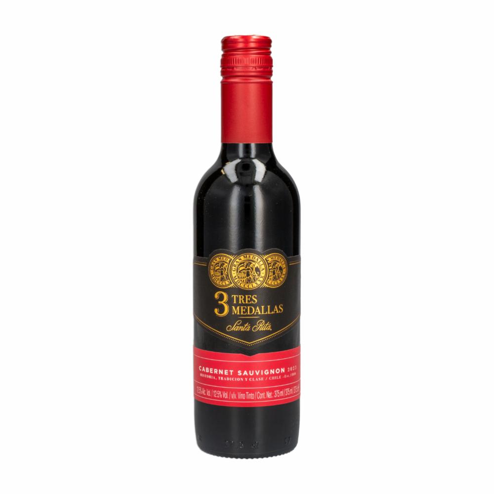 Vino Tinto Cabernet Sauvignon Tres Medallas 375 Ml