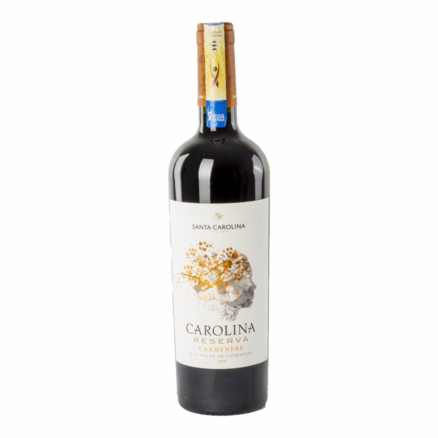 Vino Tinto Reserva Carmenere SANTA CAROLINA 750 Ml