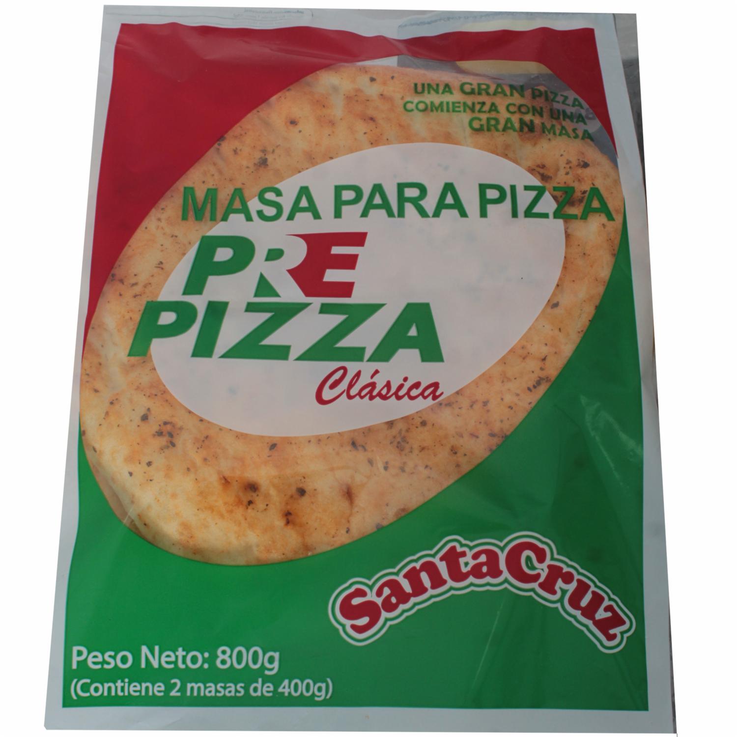 Masa Para Pizza Clásica SANTA CRUZ 2 X 400 G