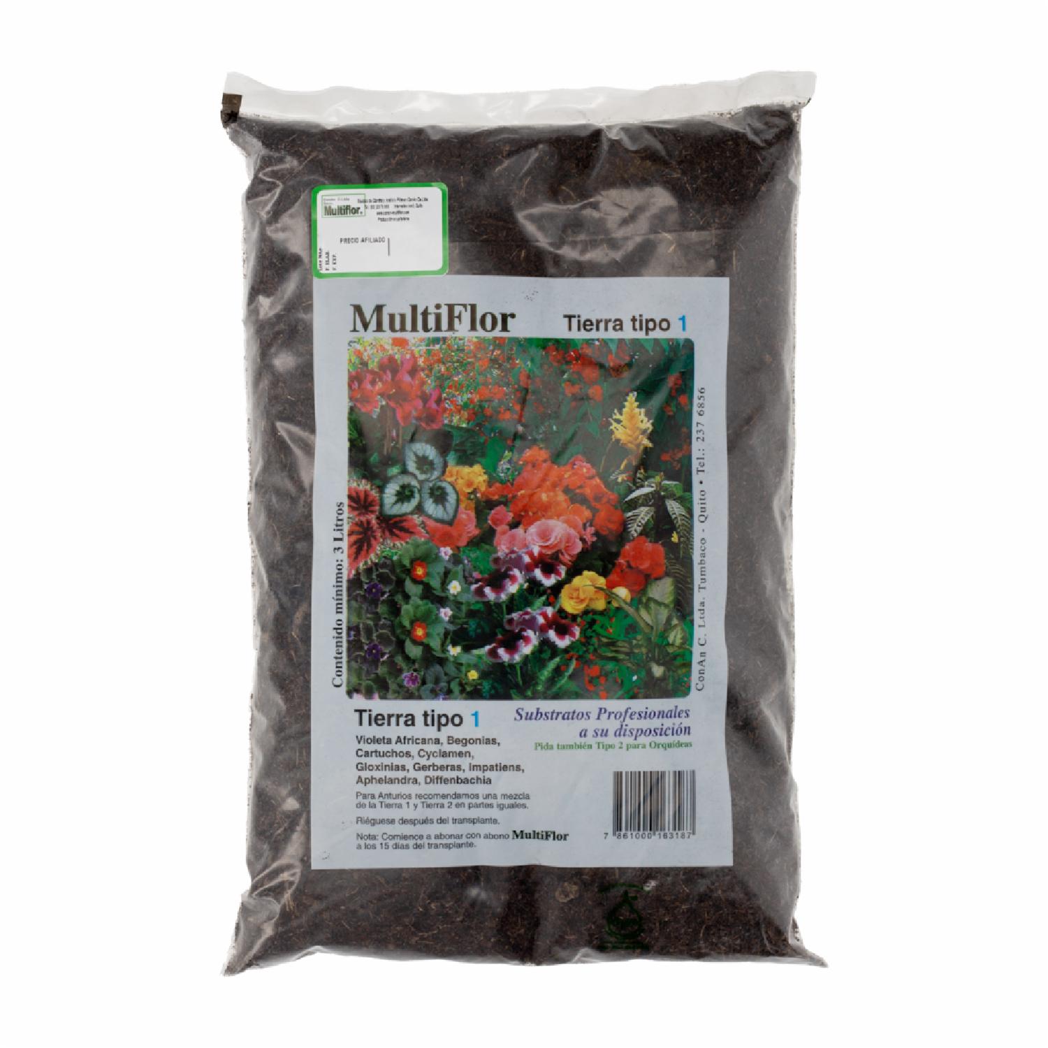Substrato Violetas MULTIFLOR 3 Litros