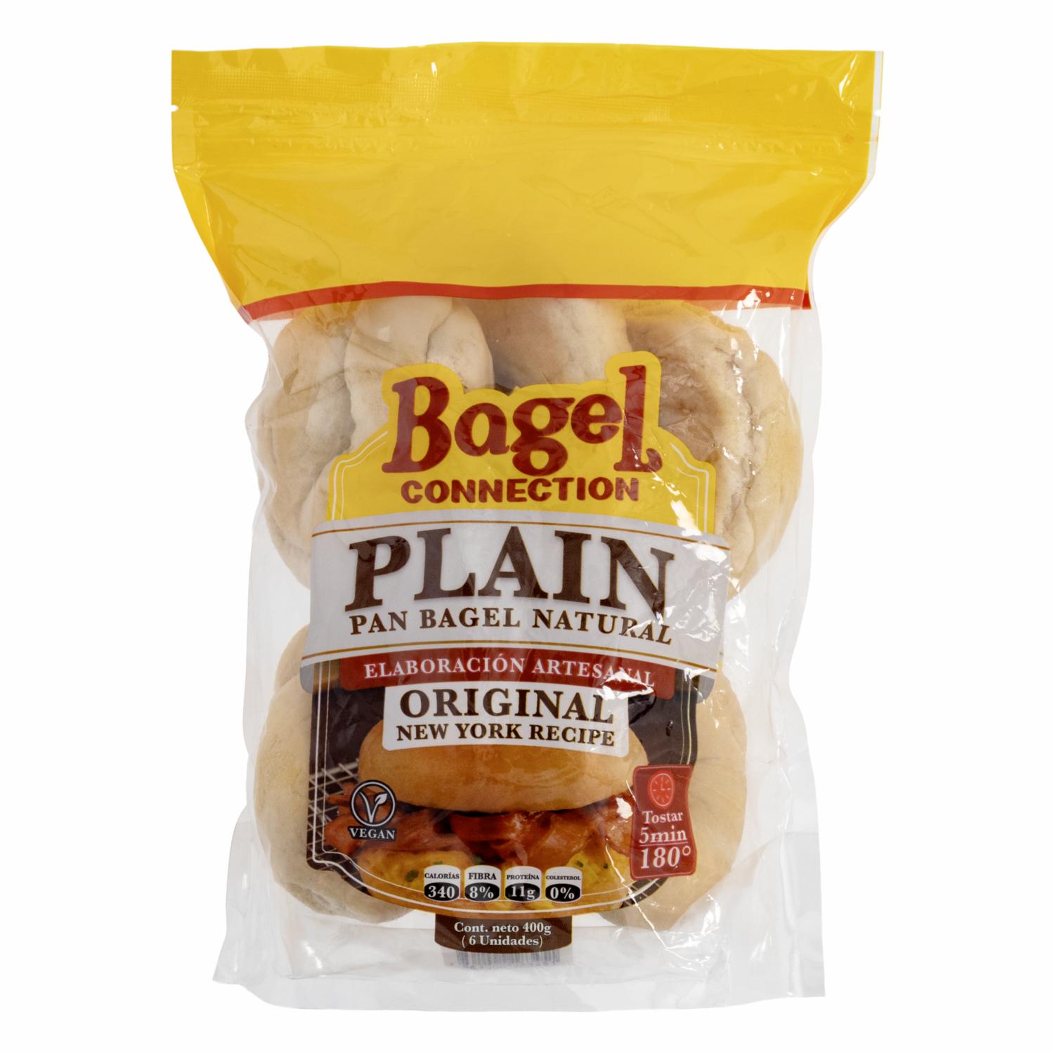Pan Bagel 6 Unidades THE BAGEL CONNECTION 400 G