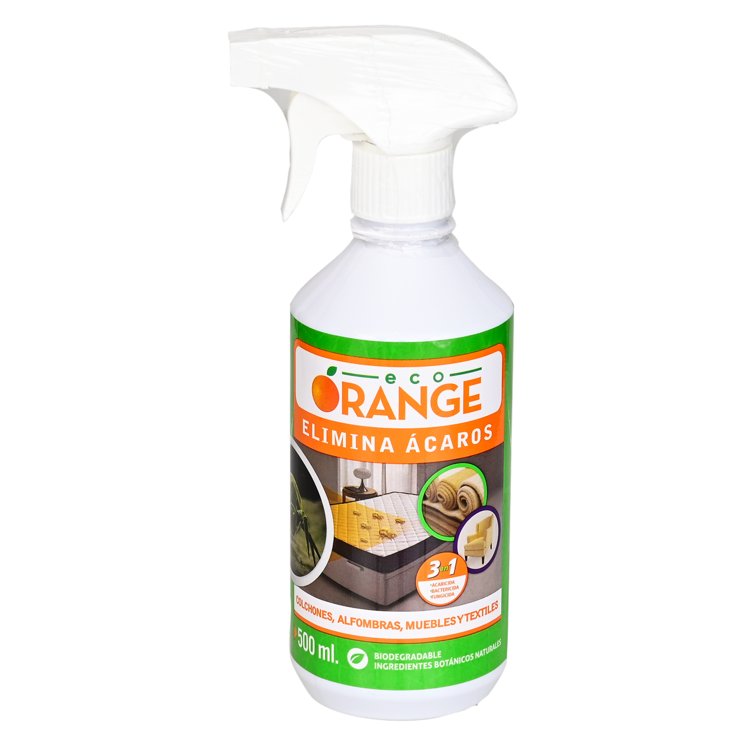 Insecticida Orange Desinfectante Elimina Ácaros ECO ORANGE 500 Ml