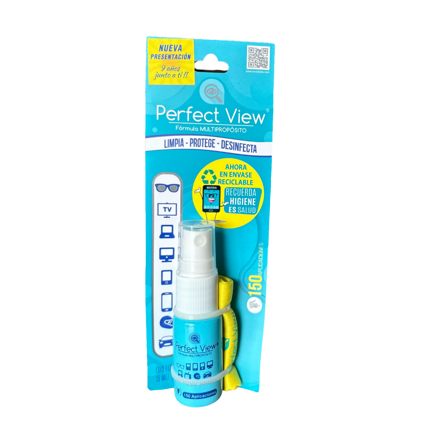 Limpiador De Lentes Multipropósito PERFECT VIEW 15 Ml