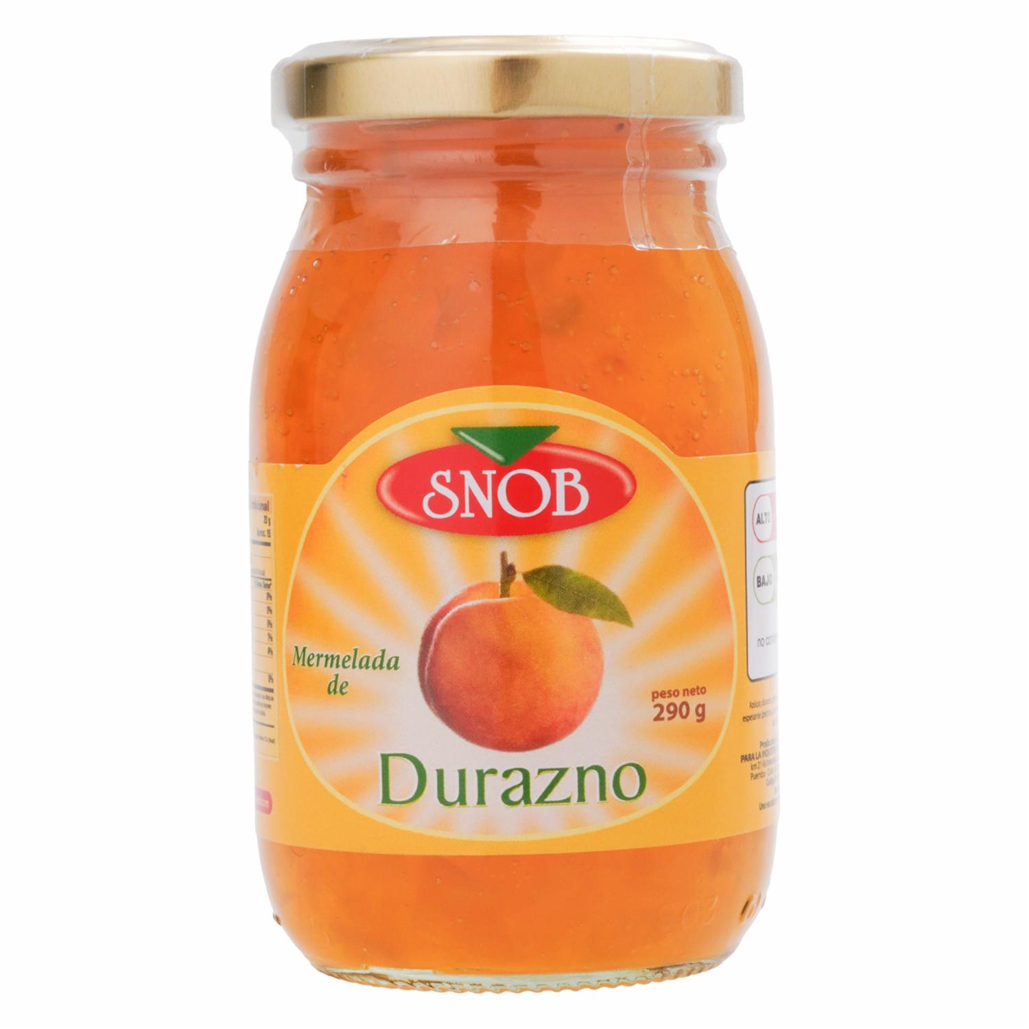 Mermelada De Durazno SNOB 290 G