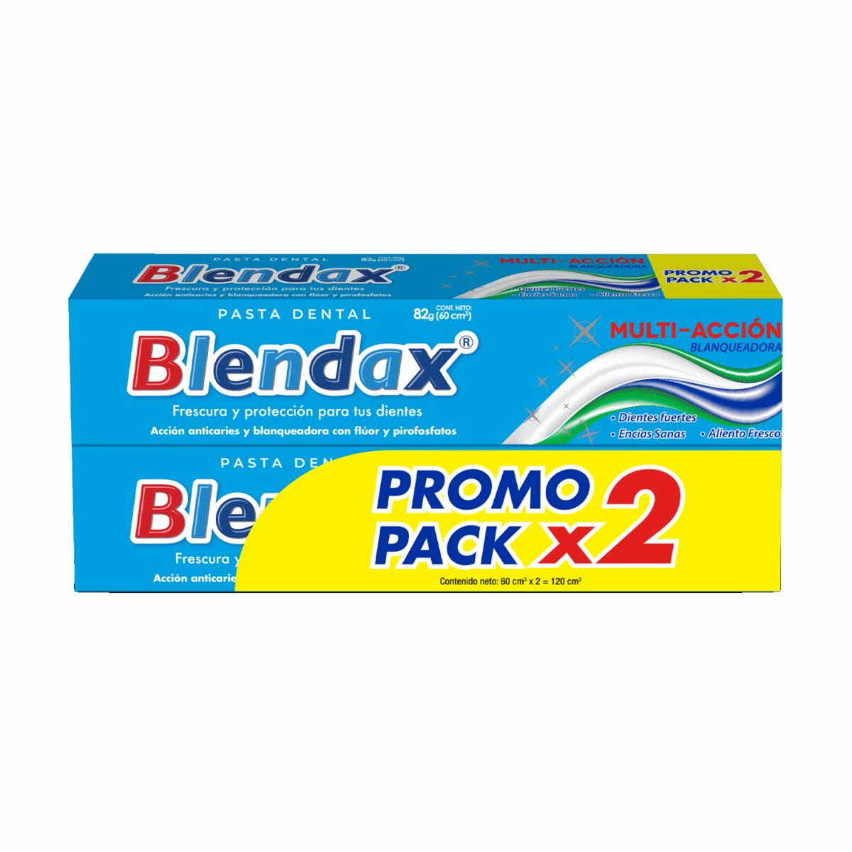 Pasta Dental Multi-Acción BLENDAX 2 X 82 G