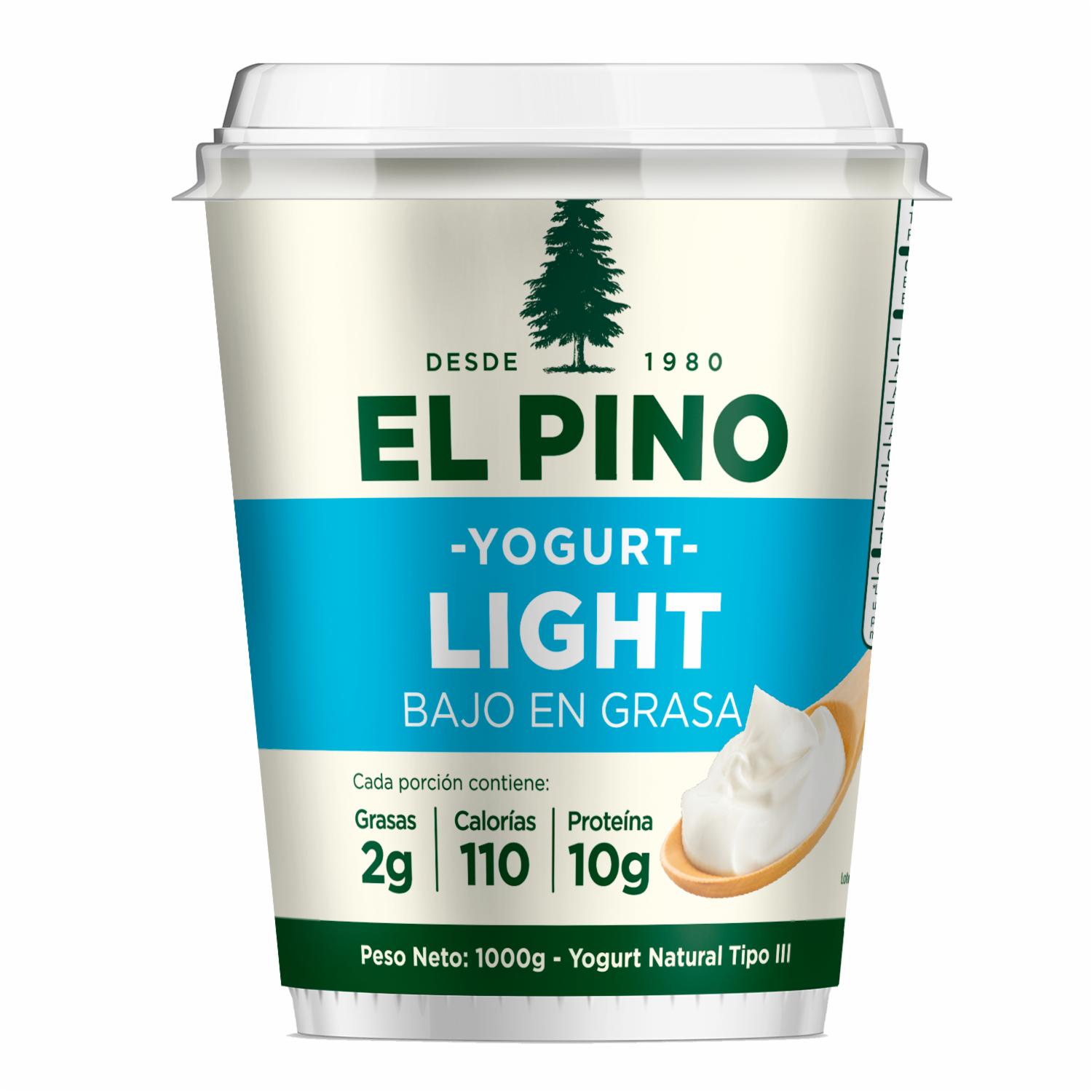 Yogurt Natural Light EL PINO 1000 G