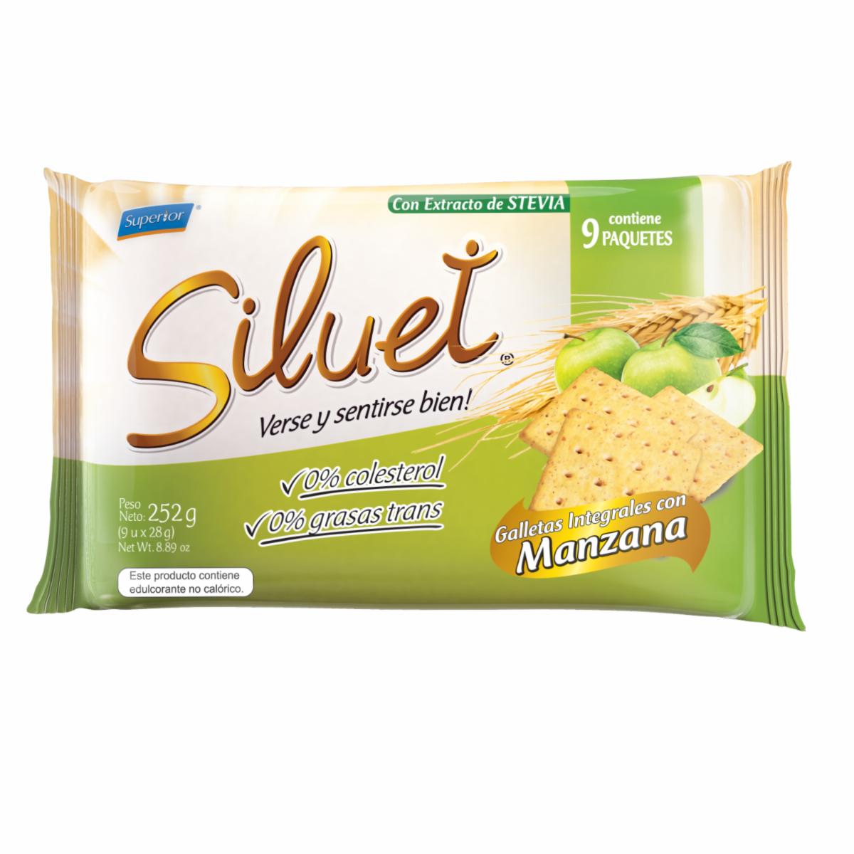 Galletas Integrales De Manzana SILUET 252 G