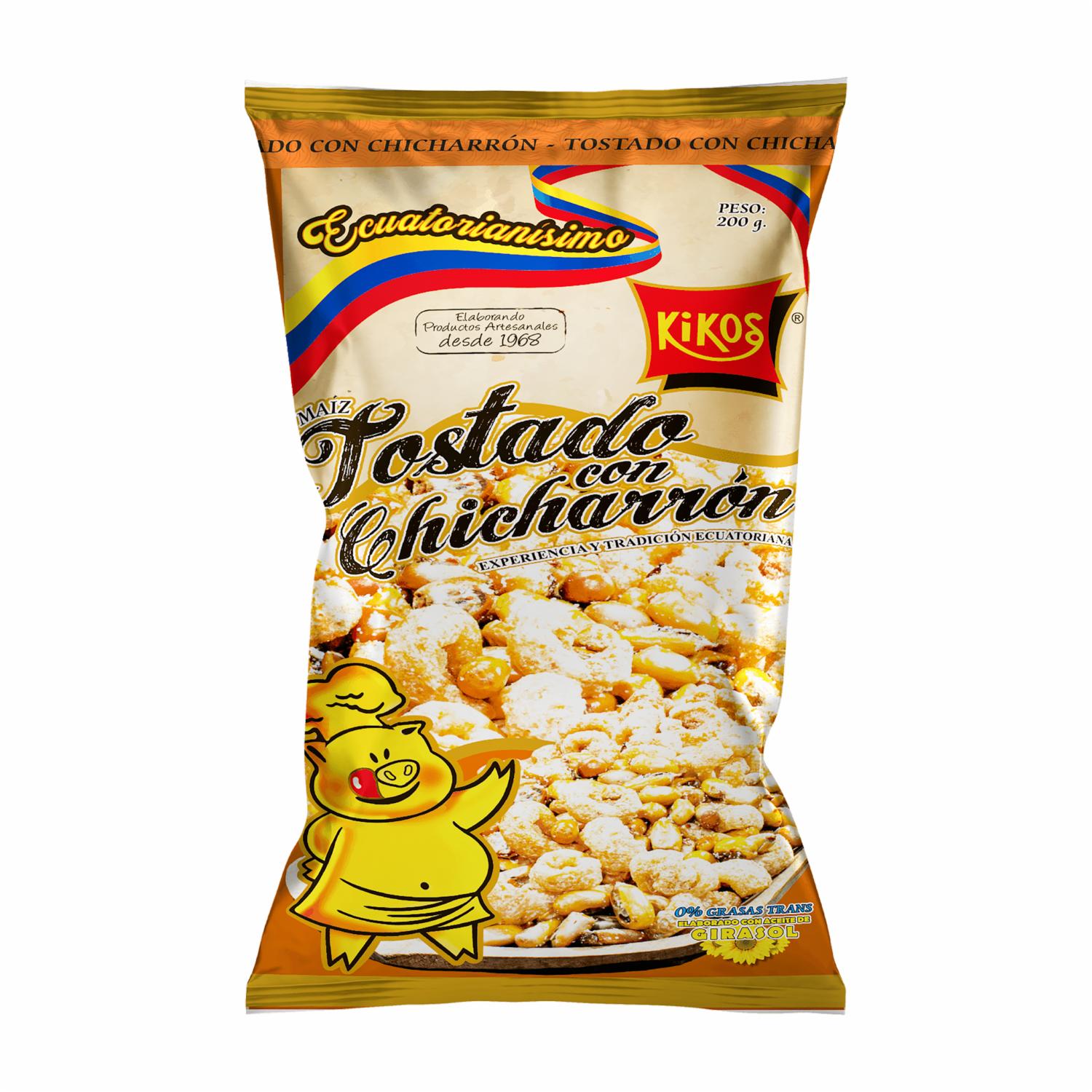 Tostado Con Chicharrón KIKOS 200 G