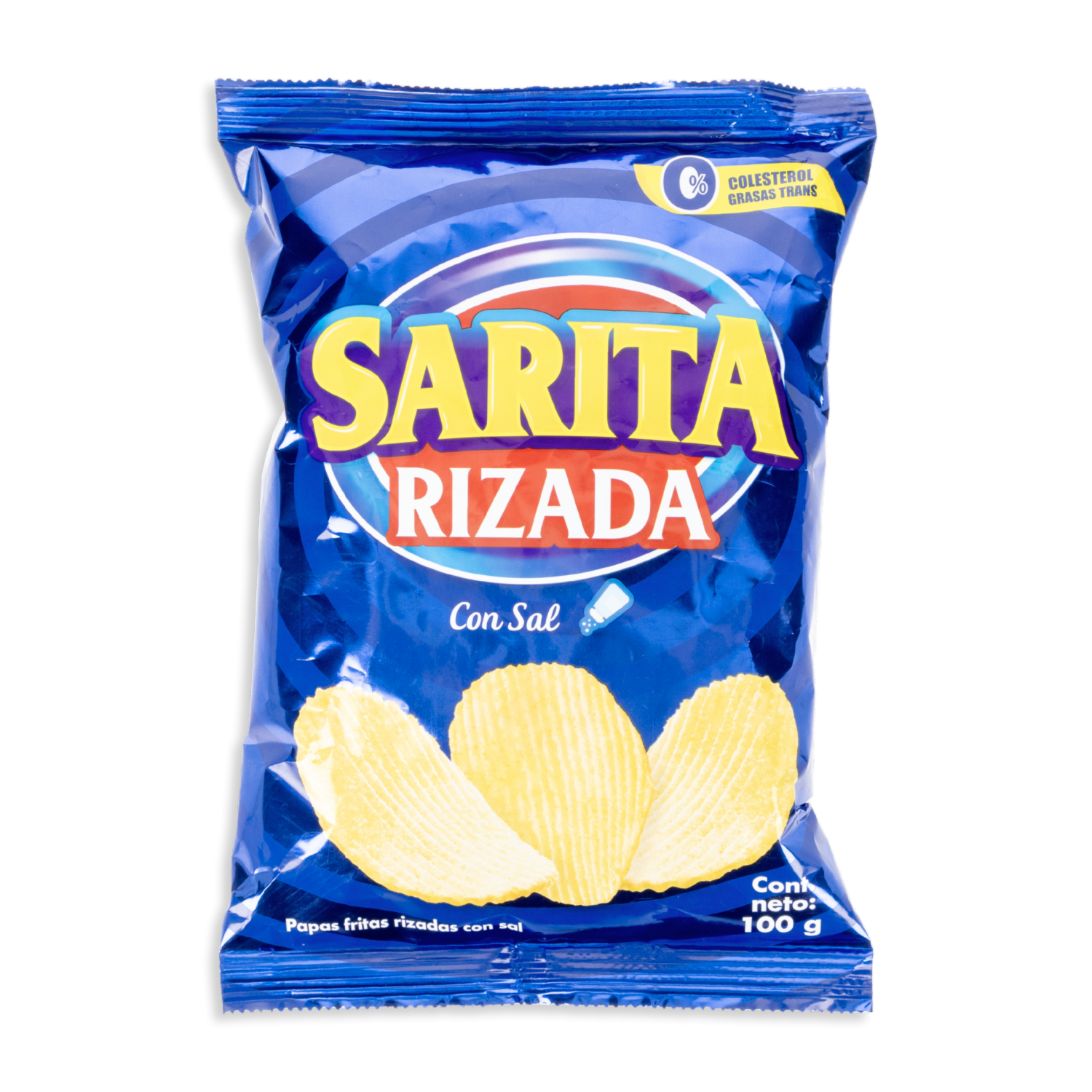 Papas Fritas Rizada Sabor Natural SARITA 100 G