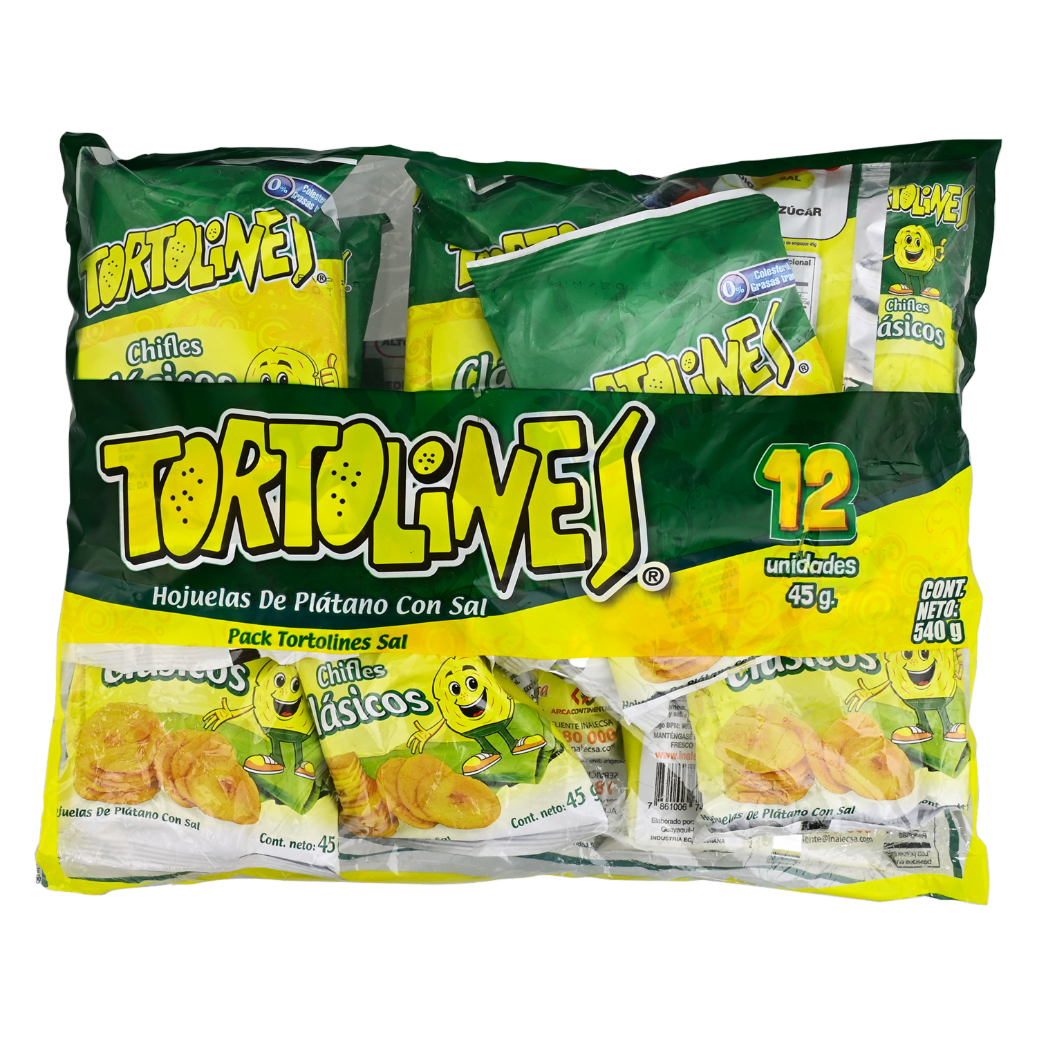 Hojuelas De Platano Con Sal 12X45G TORTOLINES