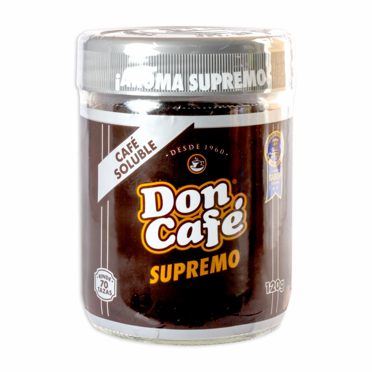 Café Instantáneo Supremo DON CAFÉ 120 G