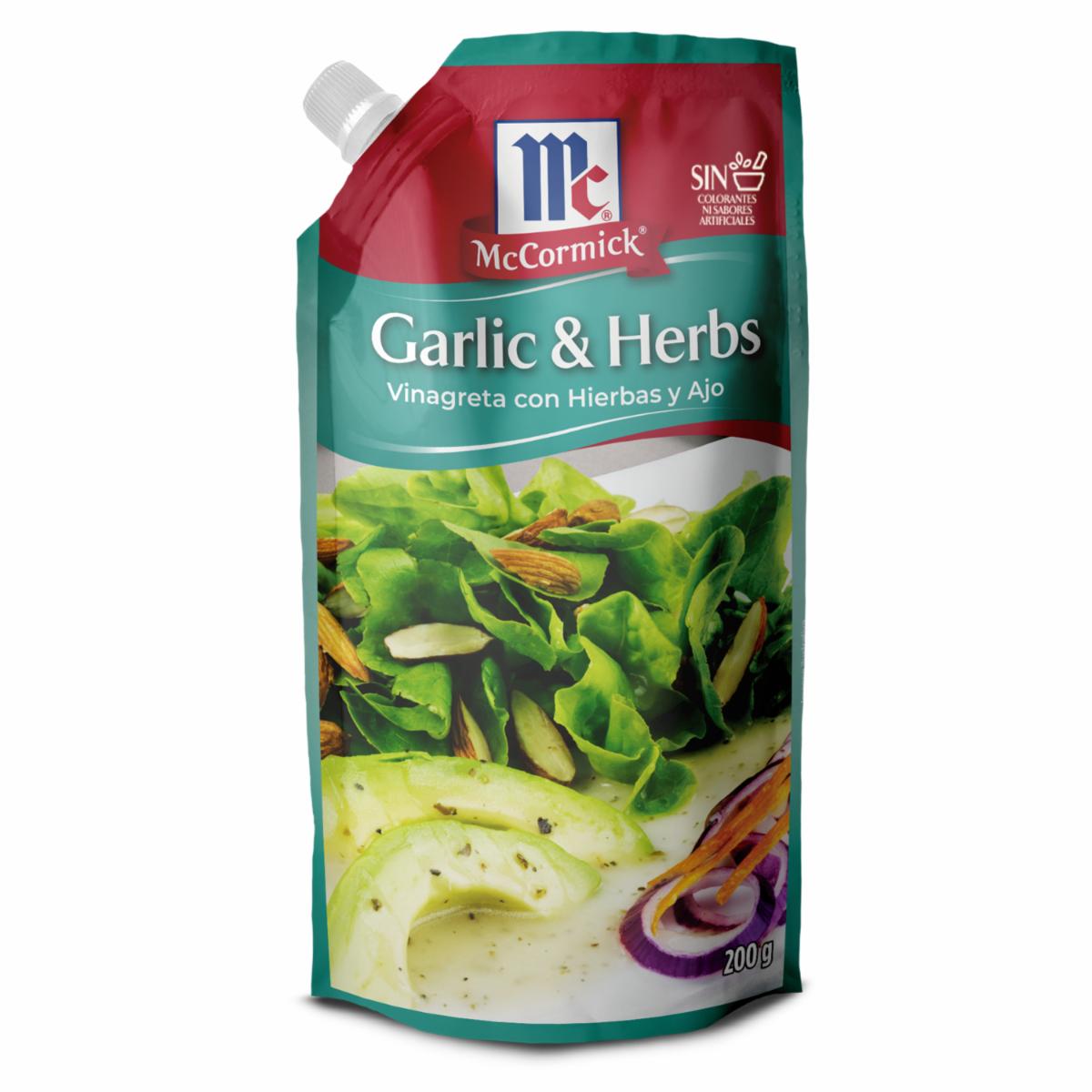 Vinagreta Garlic & Herbs MCCORMICK Doypack 200 G