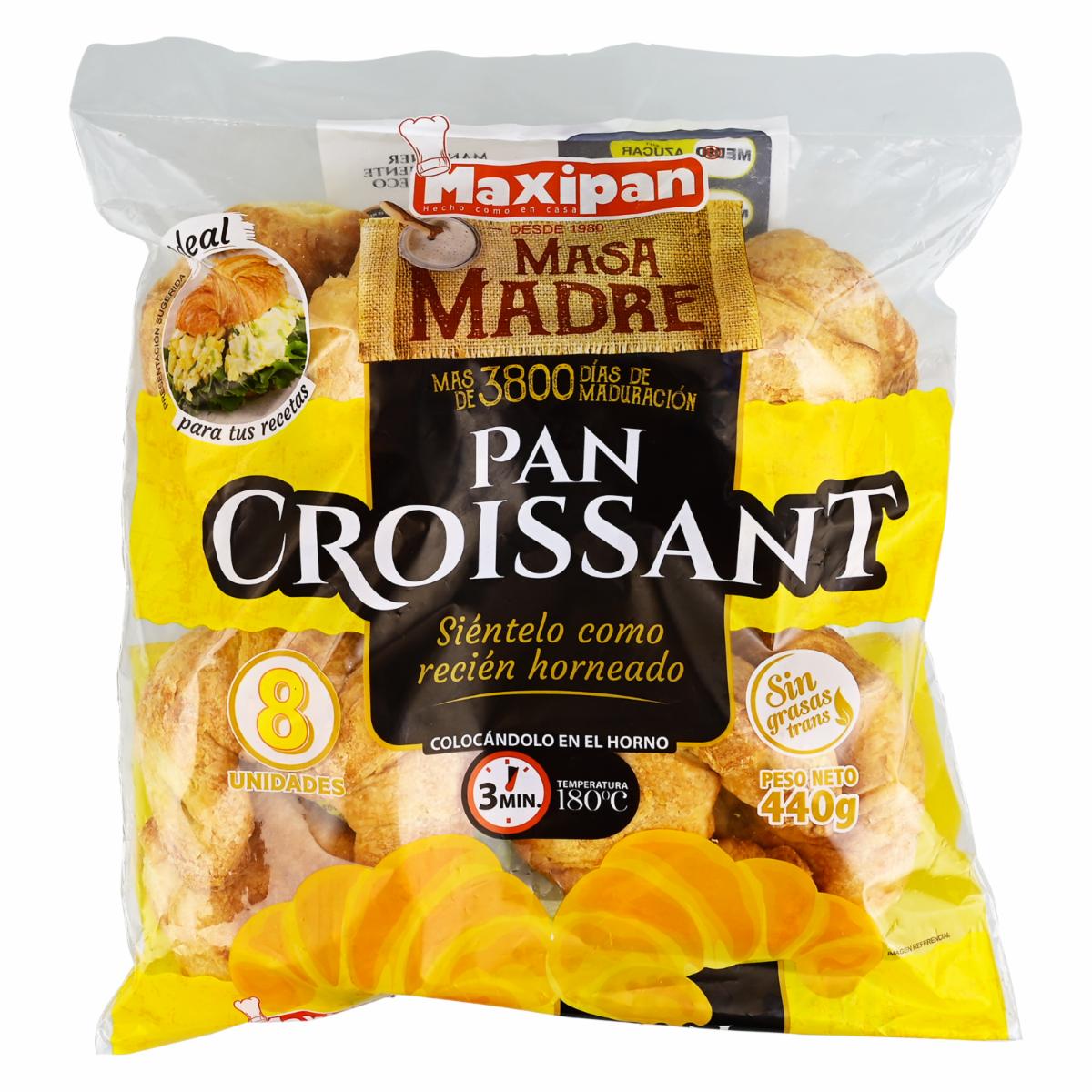 Pan Croissant Horneado MAXIPAN 440 g