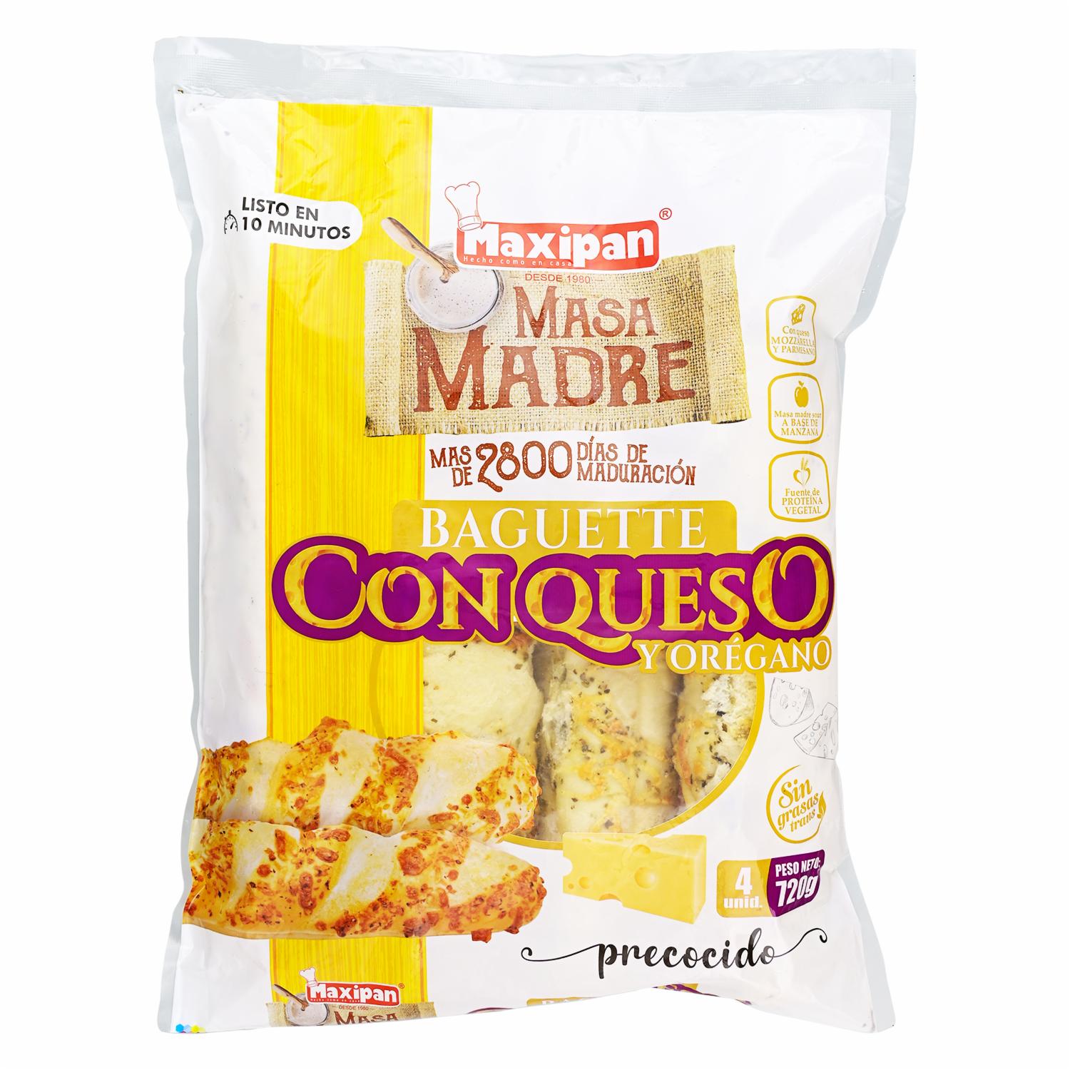Baguette De Queso Masa Madre MAXIPAN 720 G Supermaxi