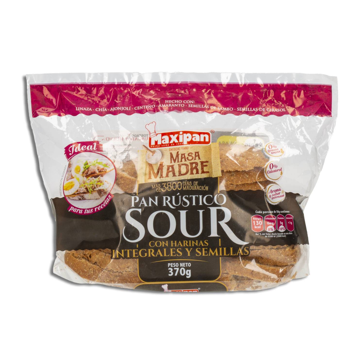 Pan Rústico Sour MAXIPAN 370 G
