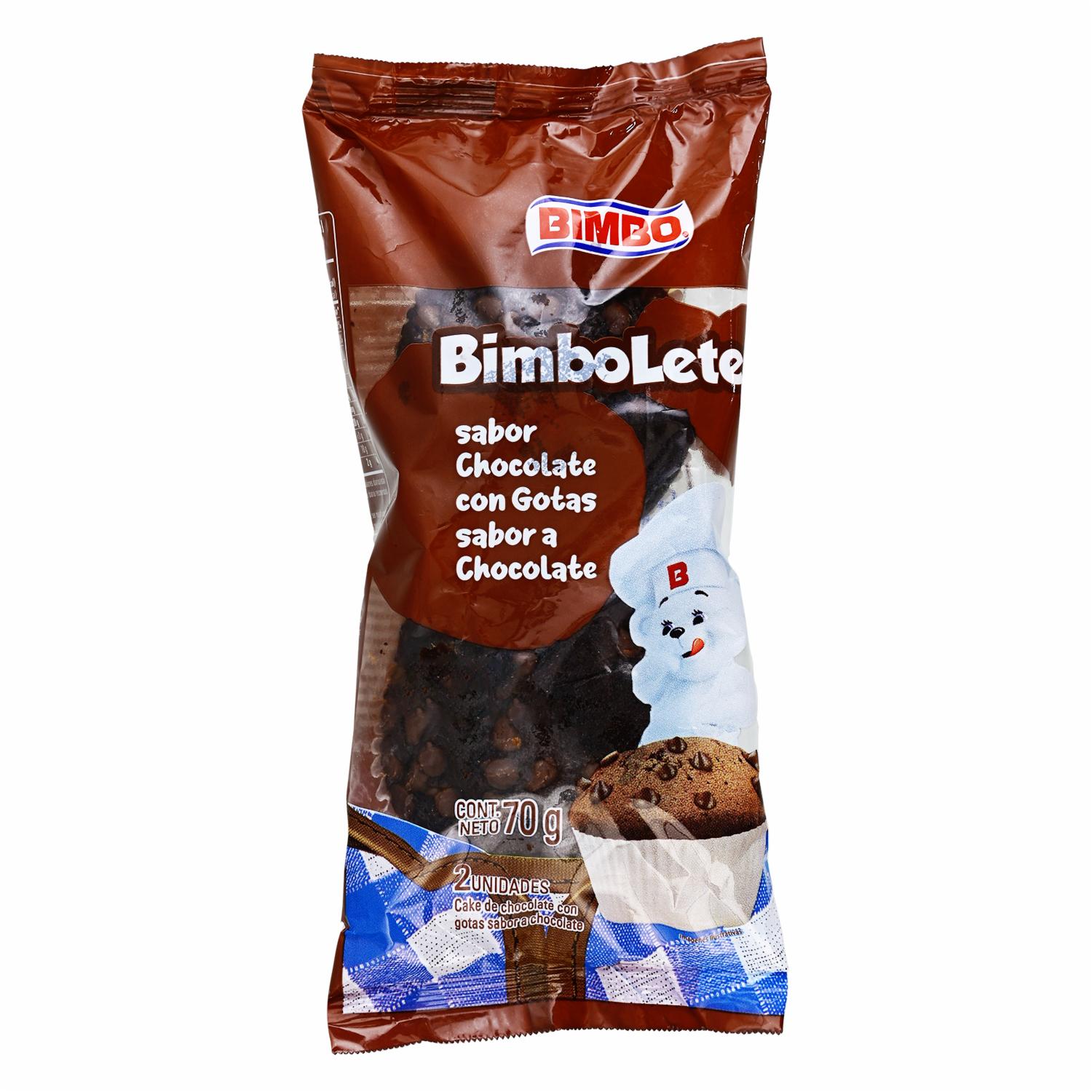 Bimbolete De Chocolate Con Chispas BIMBO 70 G