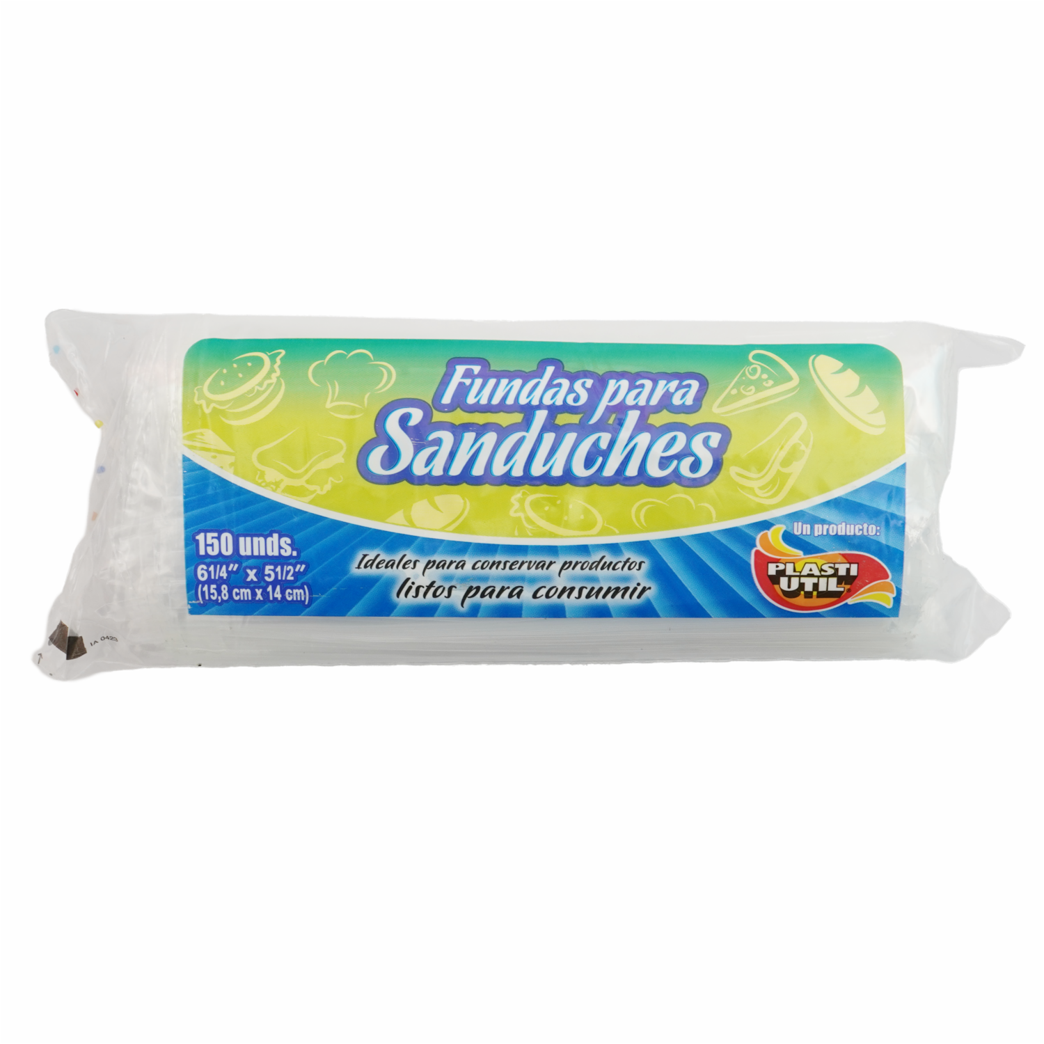 Funda Para Sánduche PLASTIUTIL 150 Unidades