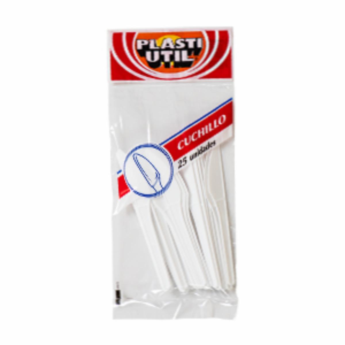 Cuchillos Desechables PLASTIUTIL 25 Unidades