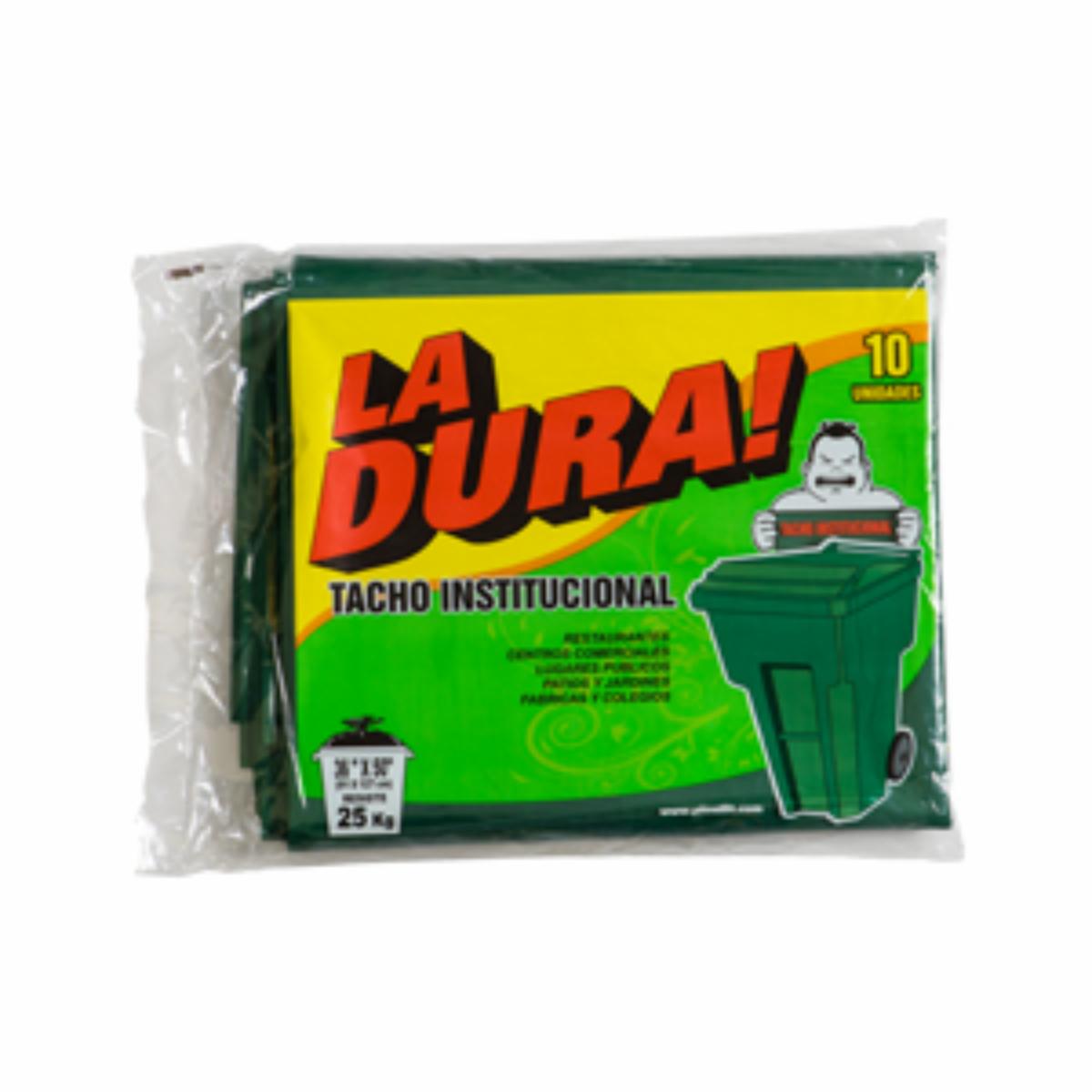 Fundas Para Basura Institucional LA DURA 10 Unidades