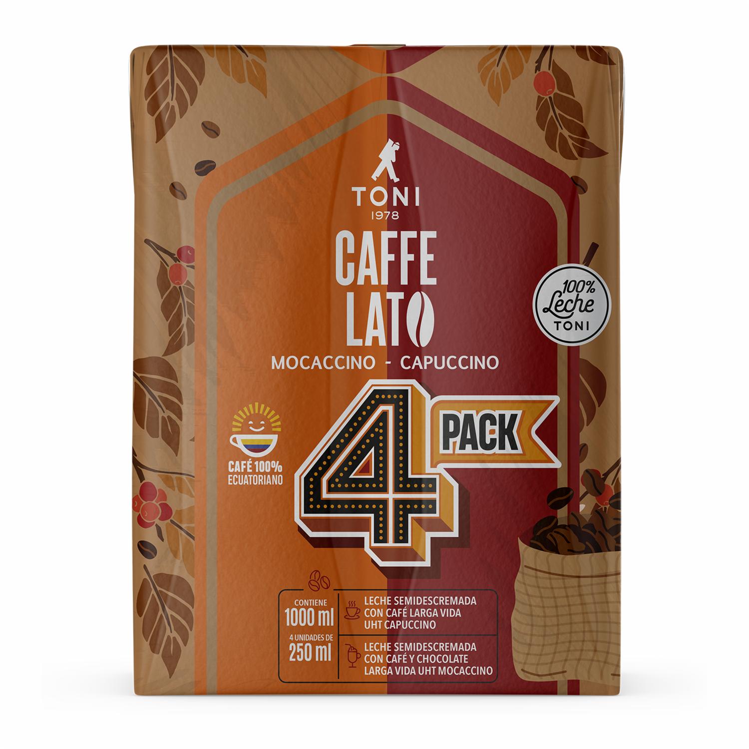 Bebida De Café Mocaccino Y Cappuccino CAFFE LATTO 4 X 250 G