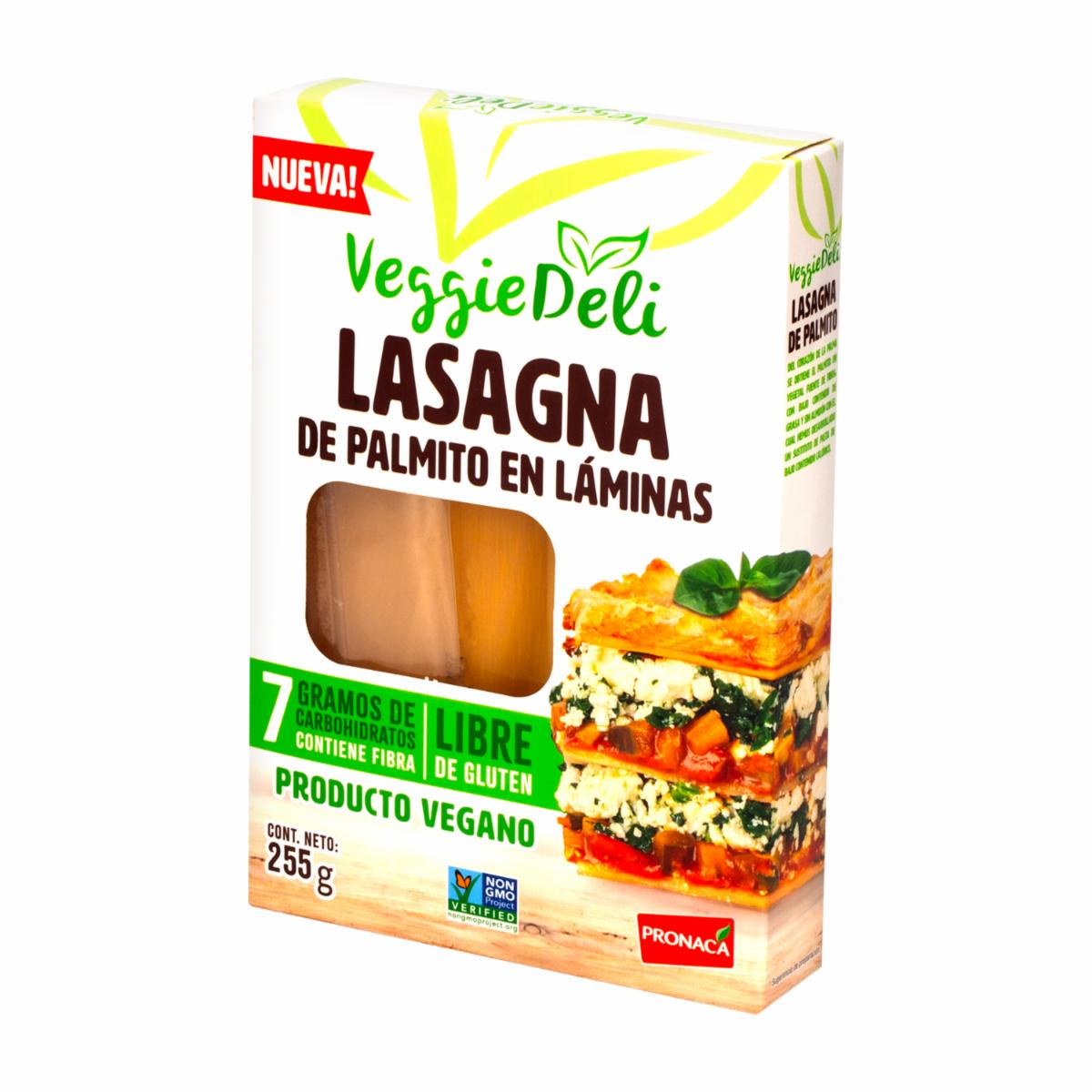 Lasagna Laminas De Palmito VEGGIE DELI 255 G