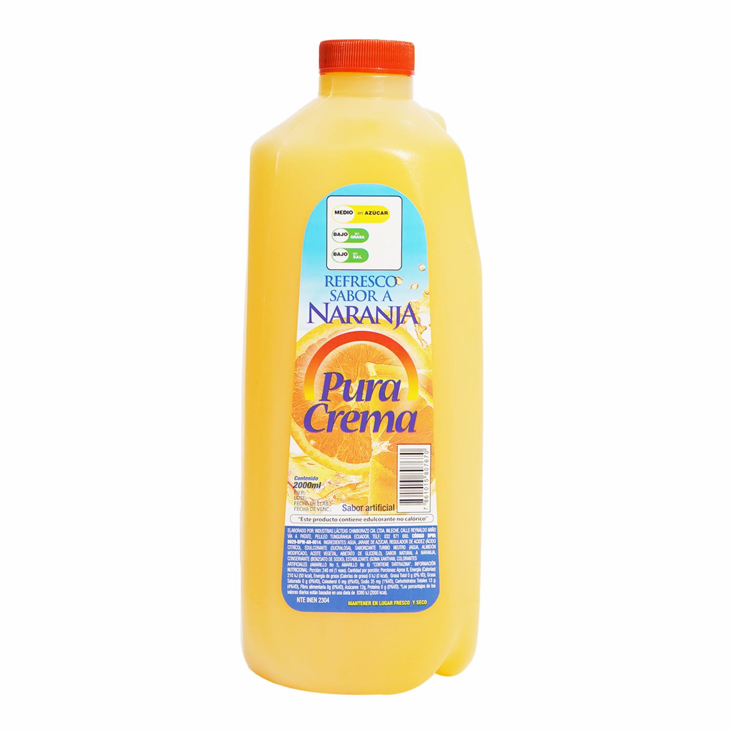 Refresco De Naranjada PURA CREMA 2000 Ml