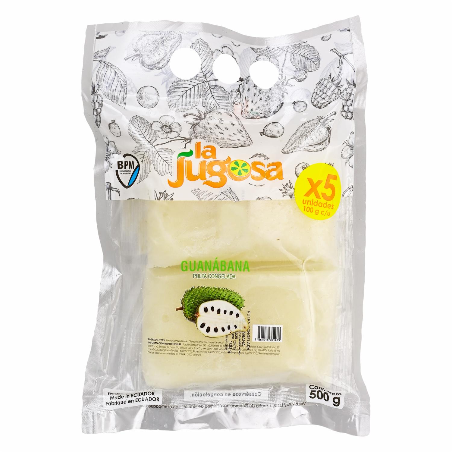 Pulpa De Guanábana LA JUGOSA 500 G