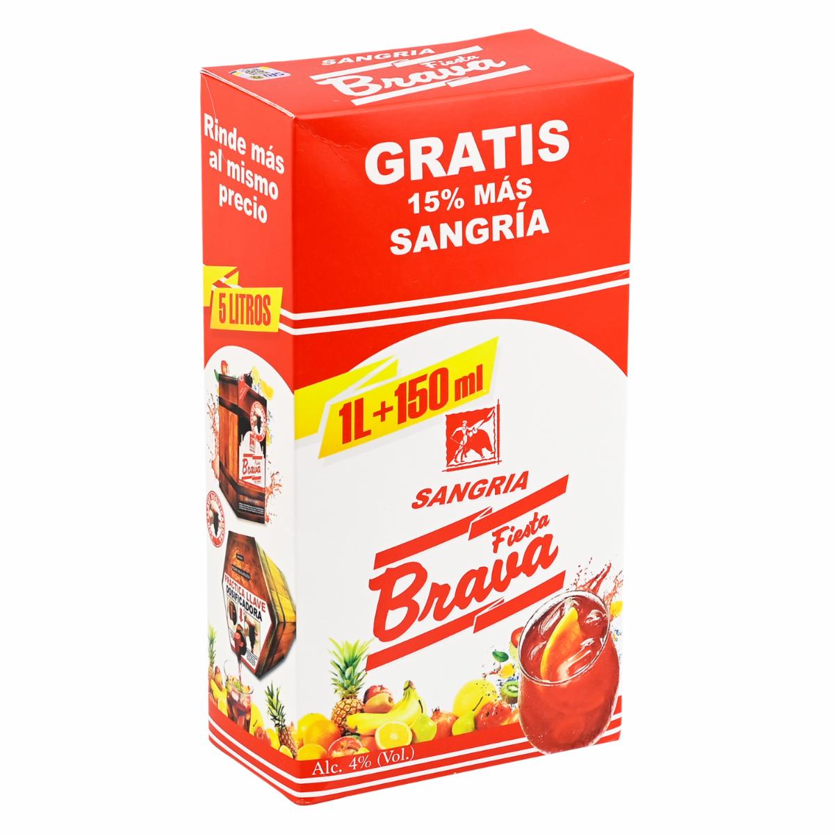 Sangría Bebida FIESTA BRAVA Cartón