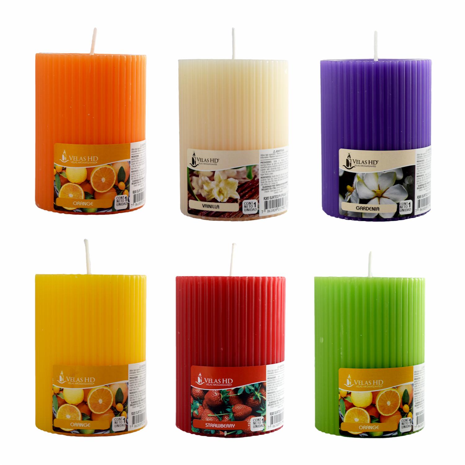 Vela Candíl Grande Rojo Surtido VELAS HD Unidad